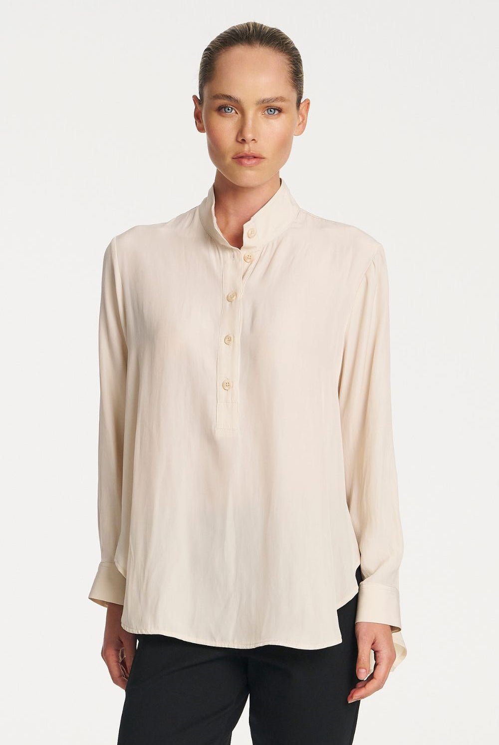 Mela Purdie - Mela Purdie Swish Tab Shirt | Vanilla - Shirt - Silvermaple Boutique