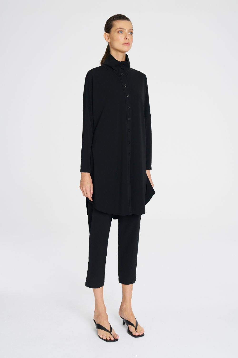 Mela Purdie - Mela Purdie Tab Funnel Jacket | Black - Jacket - Silvermaple Boutique