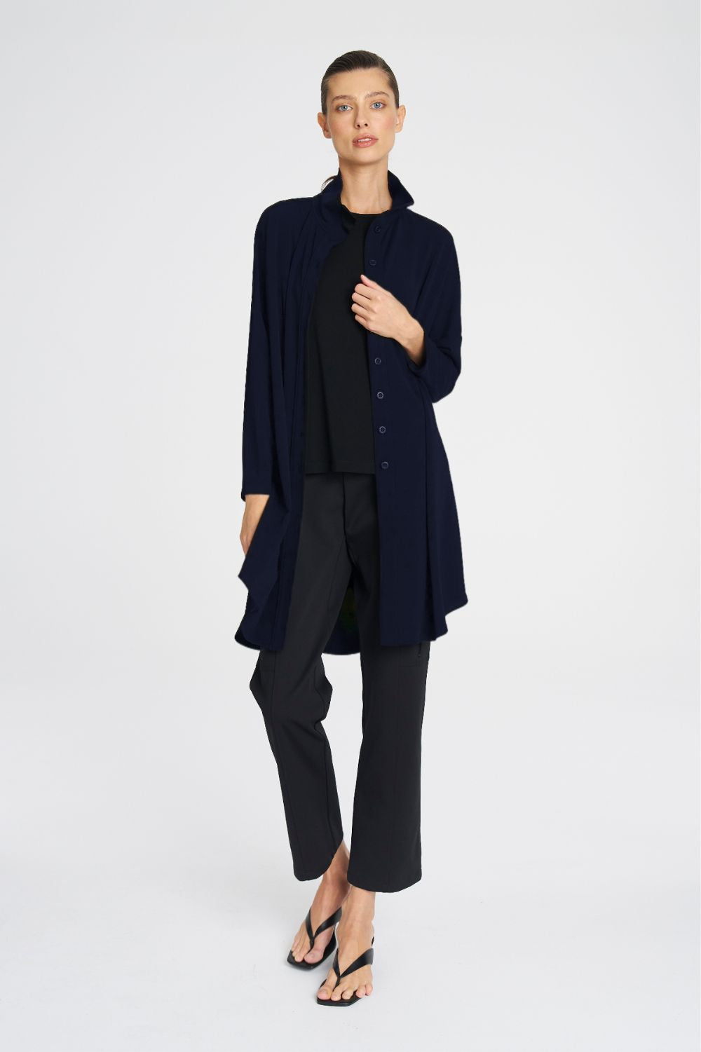 Mela Purdie - Mela Purdie Tab Funnel Jacket | True Navy - Jacket - Silvermaple Boutique