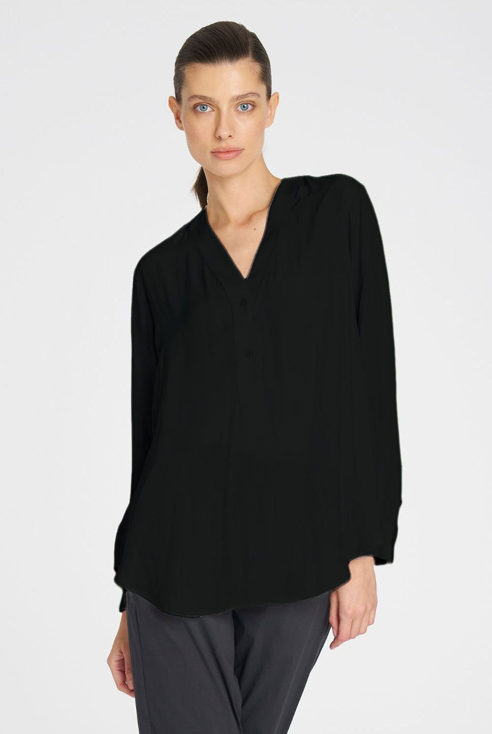 Mela Purdie - Mela Purdie Tab Shirt | Black - Shirt - Silvermaple Boutique