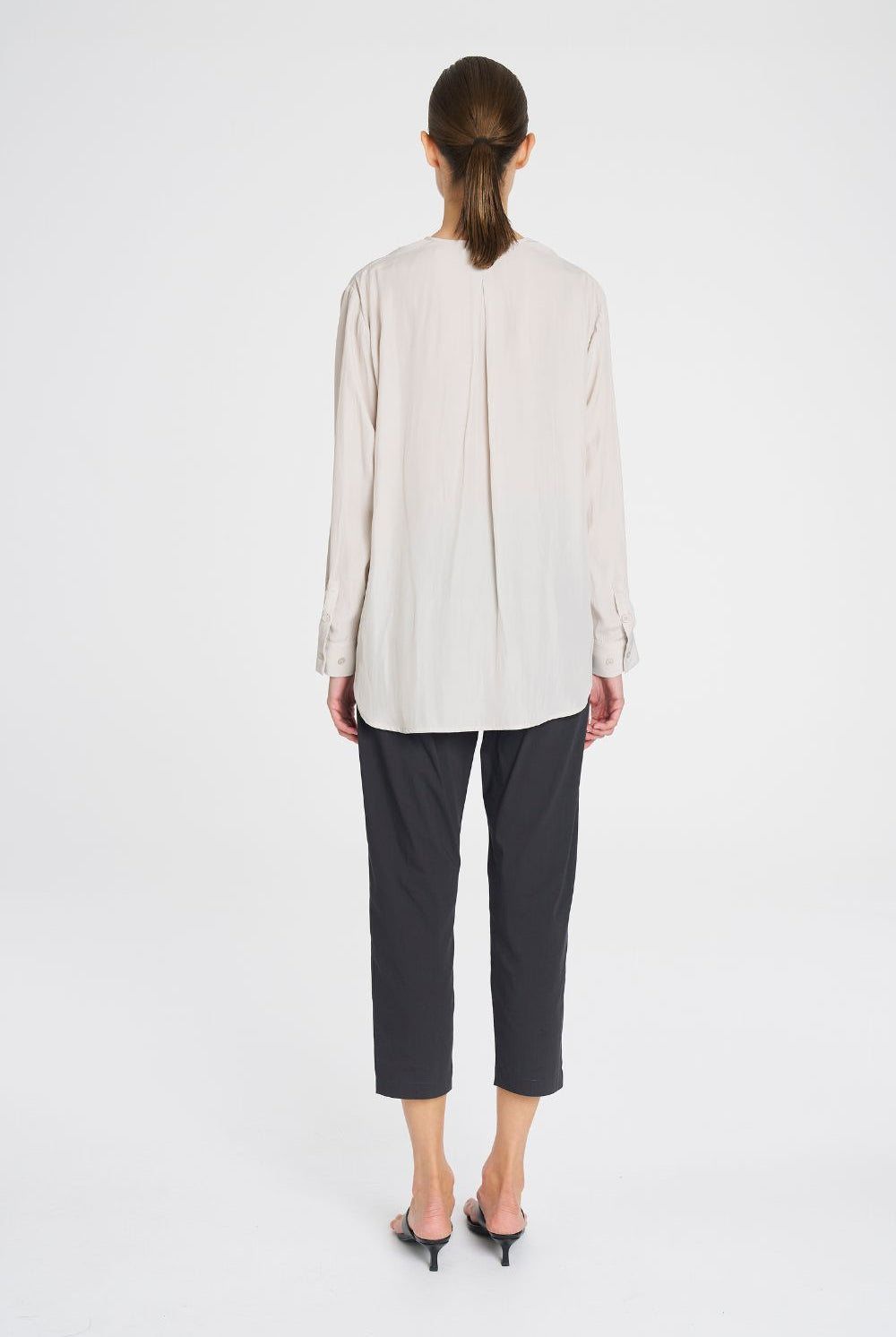 Mela Purdie - Mela Purdie Tab Shirt | Oyster - Shirt - Silvermaple Boutique