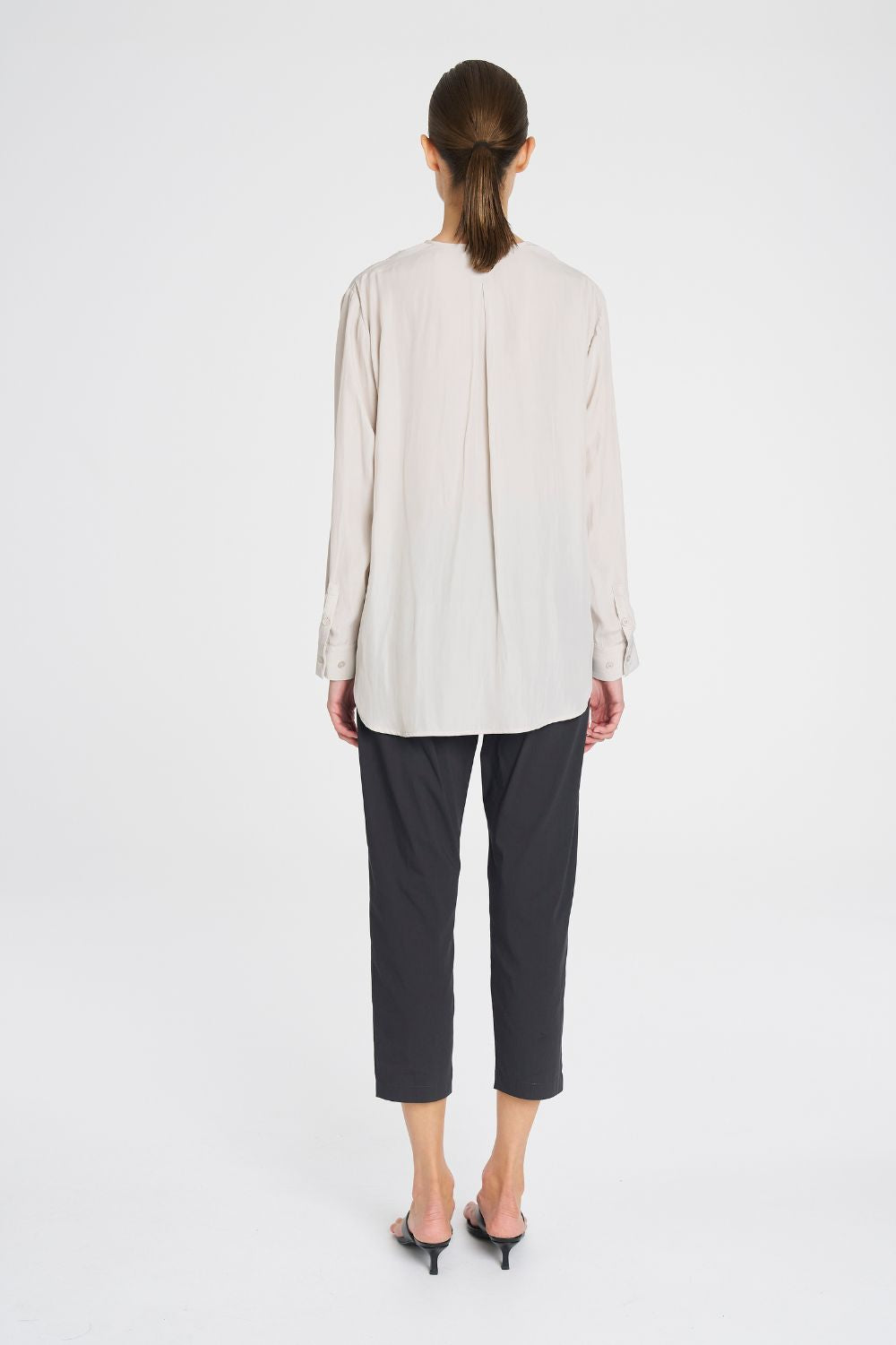 Mela Purdie - Mela Purdie Tab Shirt | Oyster - Shirt - Silvermaple Boutique