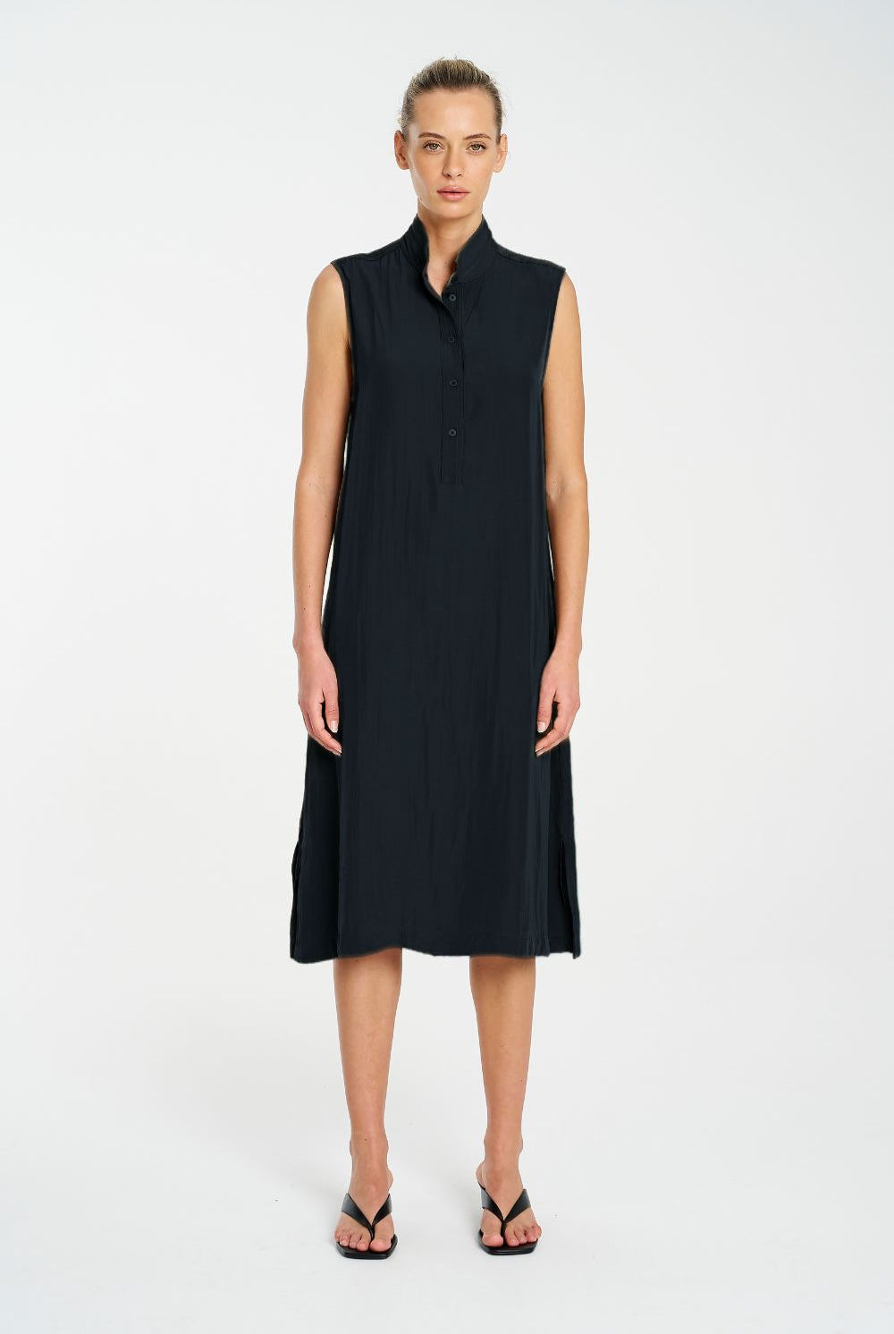 Mela Purdie - Mela Purdie Tab Slide Dress | Navy - Dress - Silvermaple Boutique
