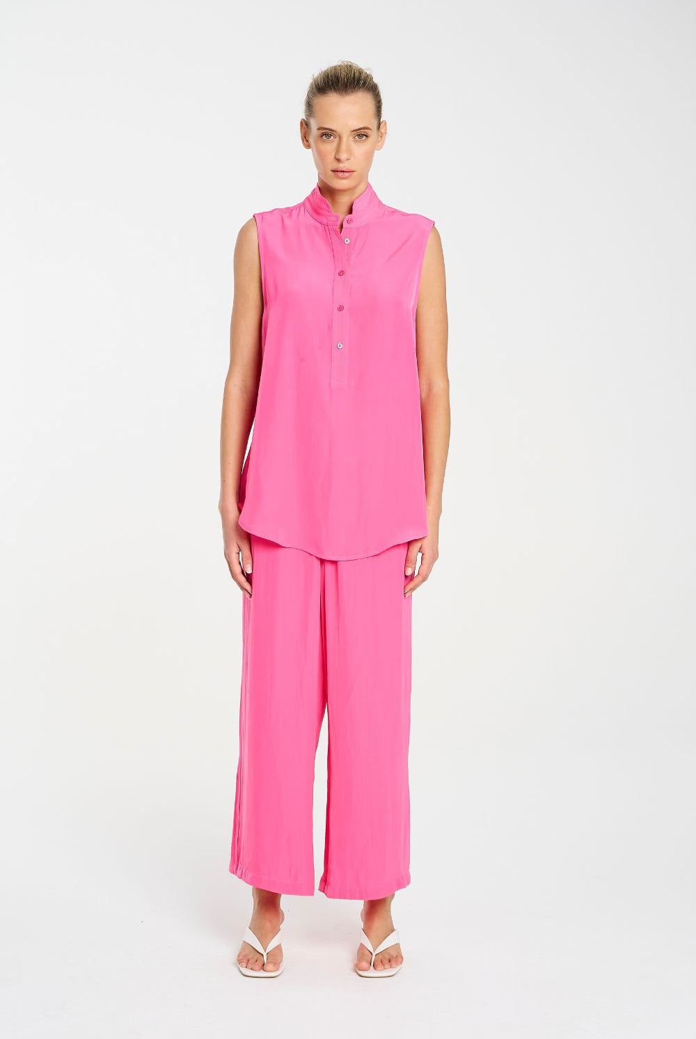 Mela Purdie - Mela Purdie Tab Slide Tank | Hot Pink - Top - Silvermaple Boutique