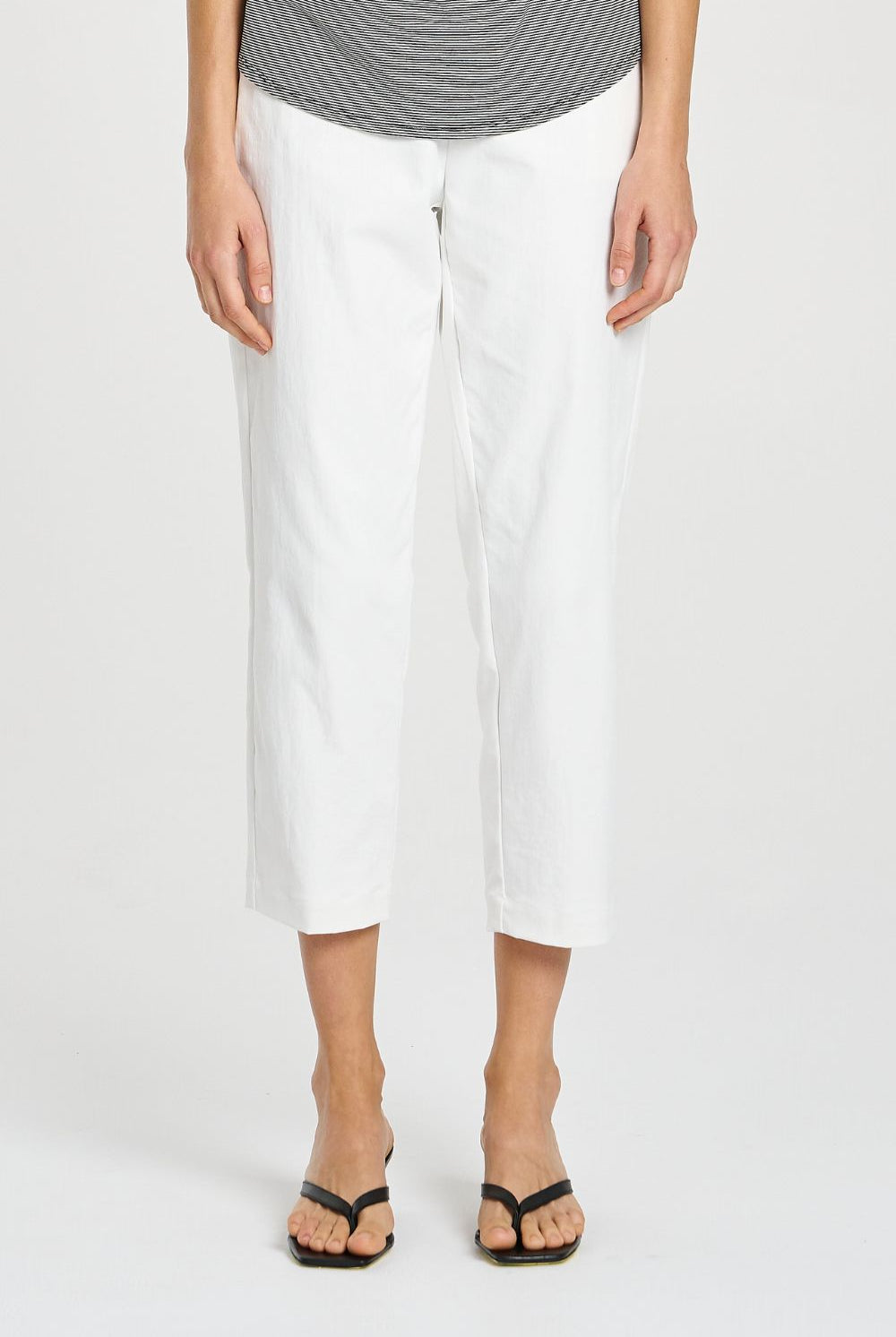 Mela Purdie - Tapered Flat Pant | Ivory - Pants - Silvermaple Boutique
