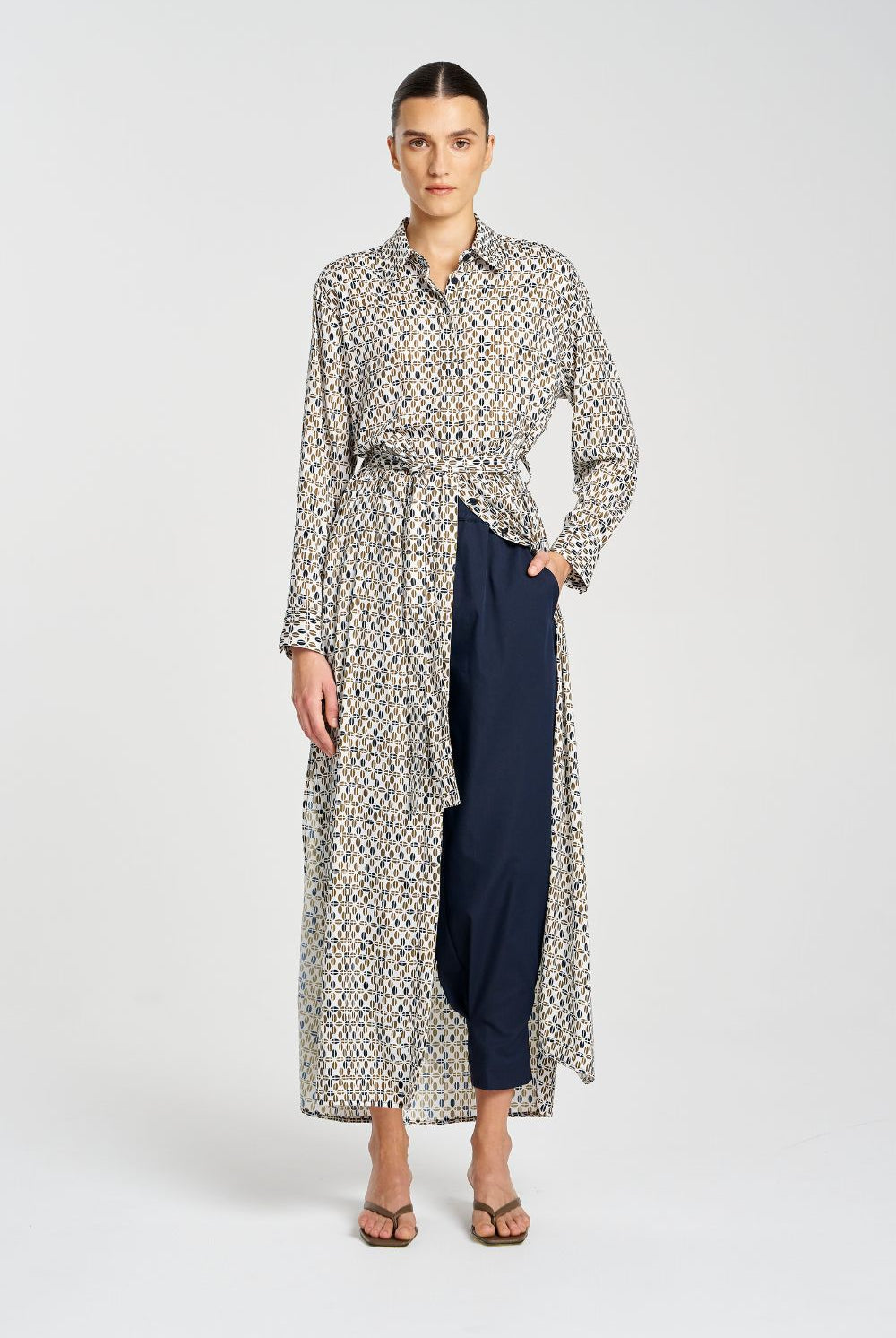 Mela Purdie - Mela Purdie Tie Shirt Dress | Pendant - Dress - Silvermaple Boutique
