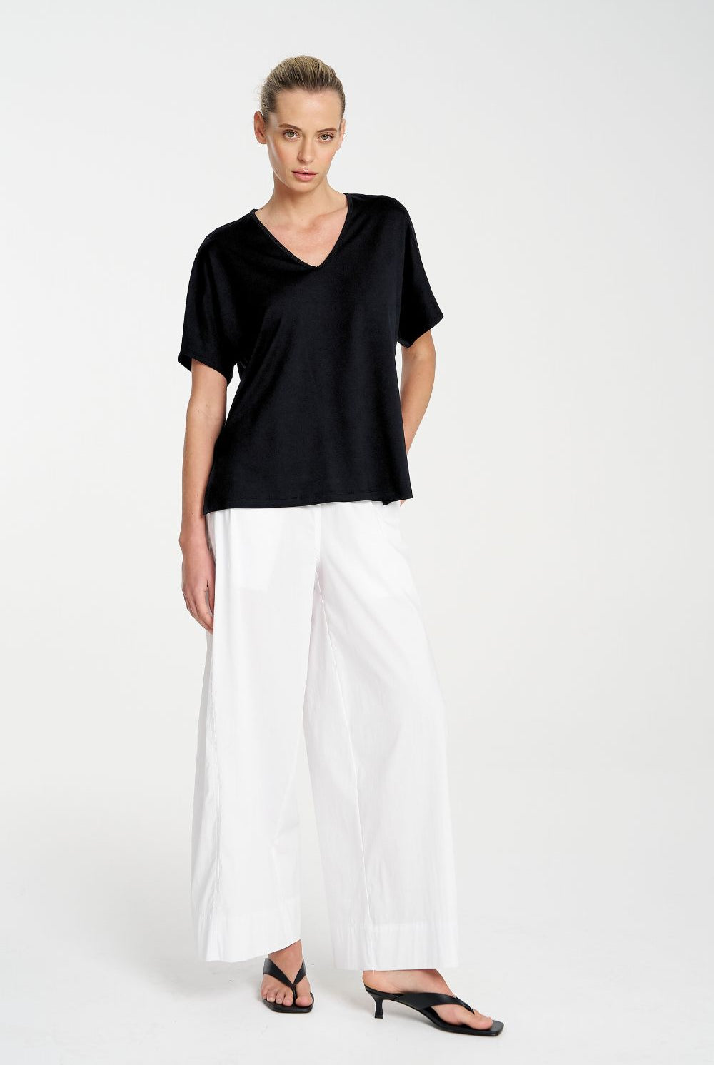 Mela Purdie - Mela Purdie Wedge Shell | Black - Top - Silvermaple Boutique