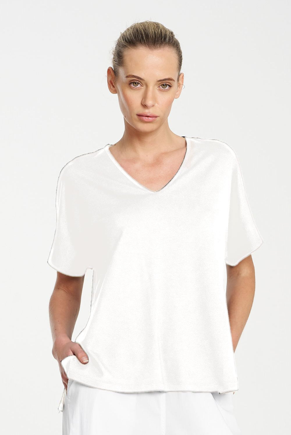 Mela Purdie - Mela Purdie Wedge Shell | White - Top - Silvermaple Boutique