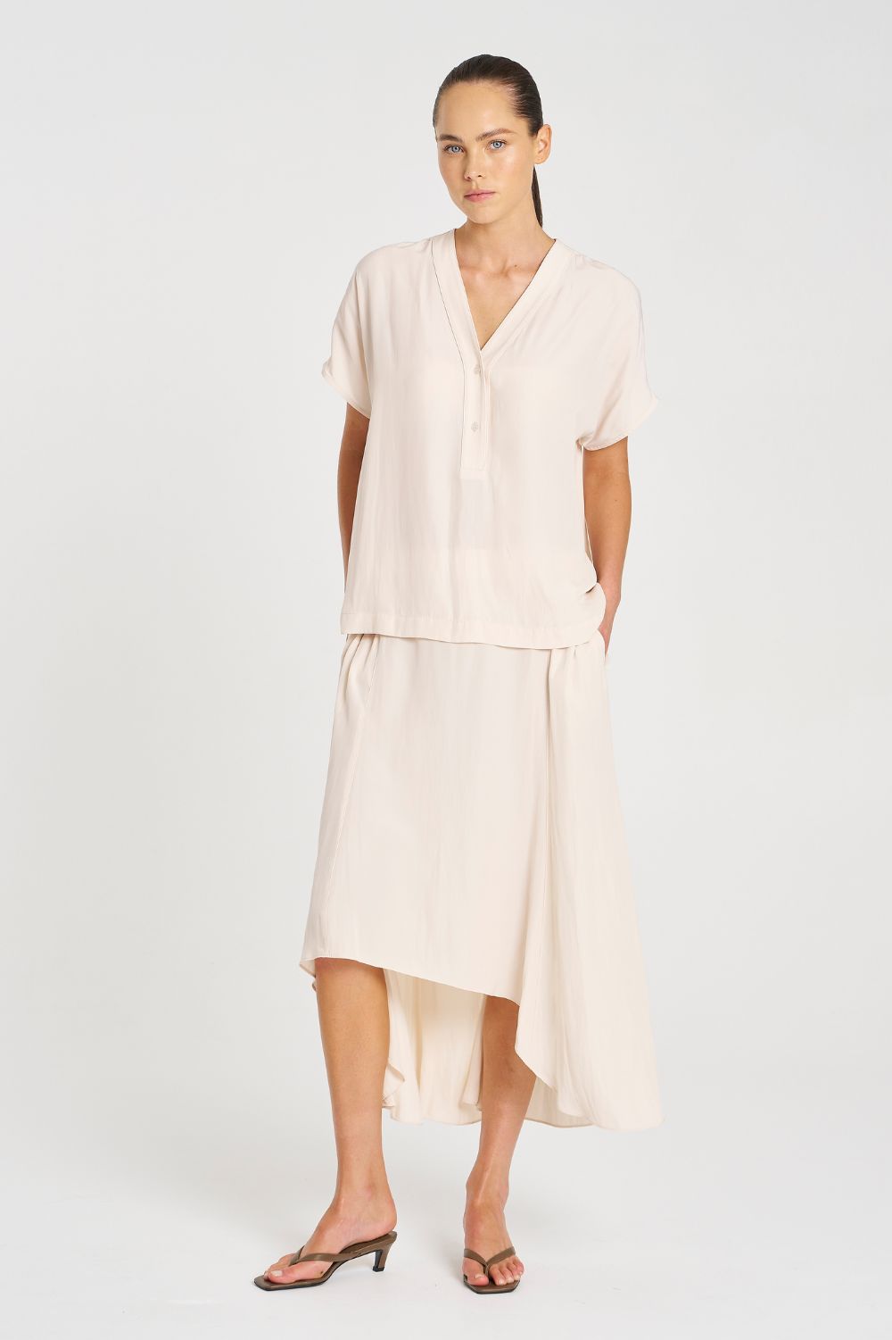 Mela Purdie - Mela Purdie Wedge Tab Shell | Meringue - Top - Silvermaple Boutique