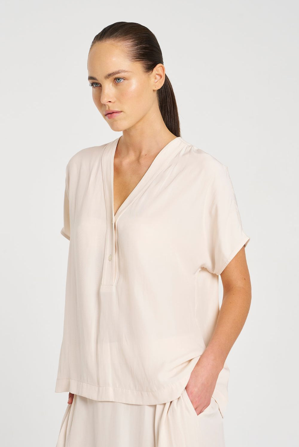 Mela Purdie - Mela Purdie Wedge Tab Shell | Meringue - Top - Silvermaple Boutique