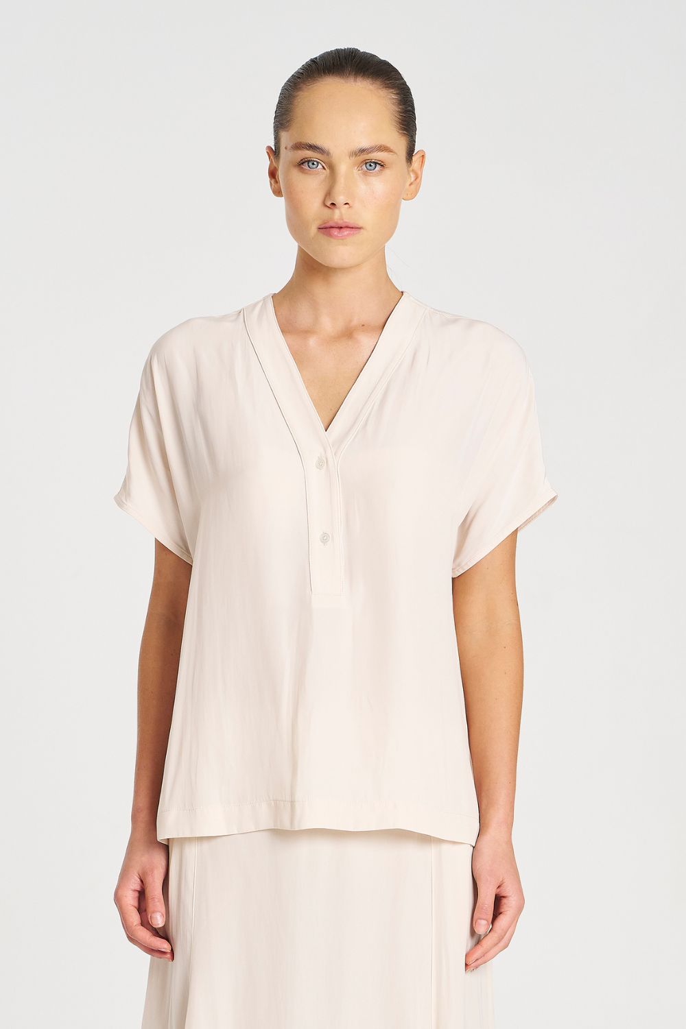 Mela Purdie - Mela Purdie Wedge Tab Shell | Meringue - Top - Silvermaple Boutique