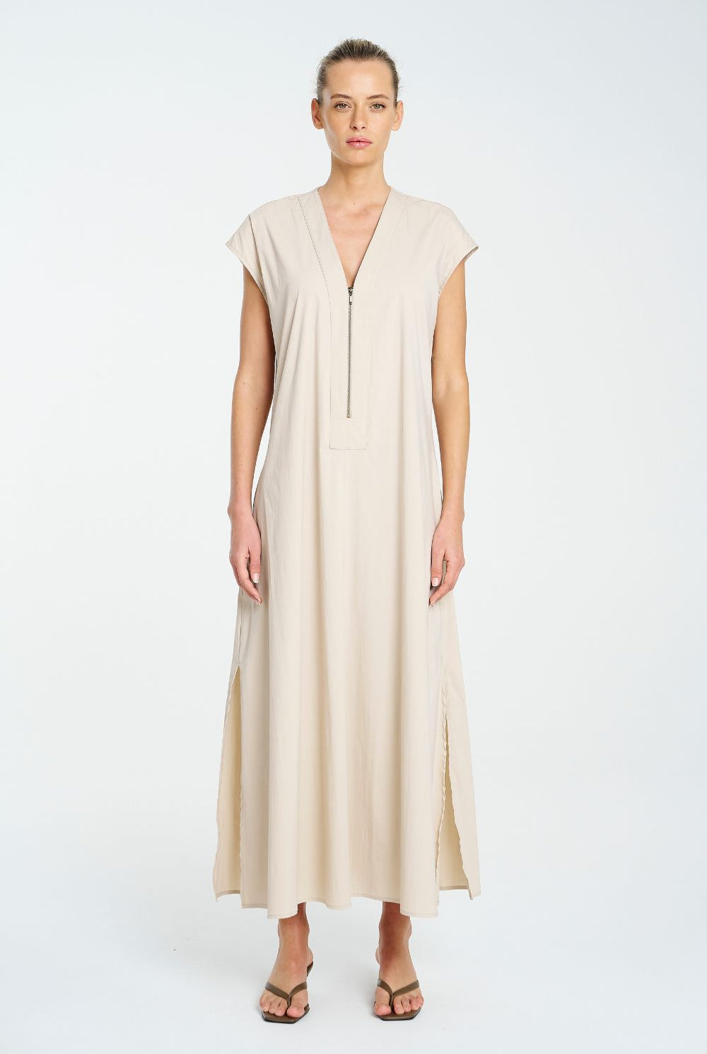 Mela Purdie - Mela Purdie Zip Slice Dress | Biscotti - Dress - Silvermaple Boutique