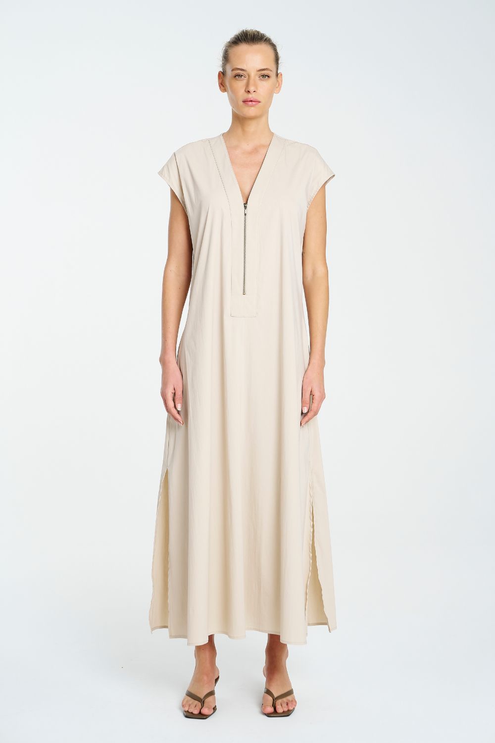 Mela Purdie - Mela Purdie Zip Slice Dress | Biscotti - Dress - Silvermaple Boutique