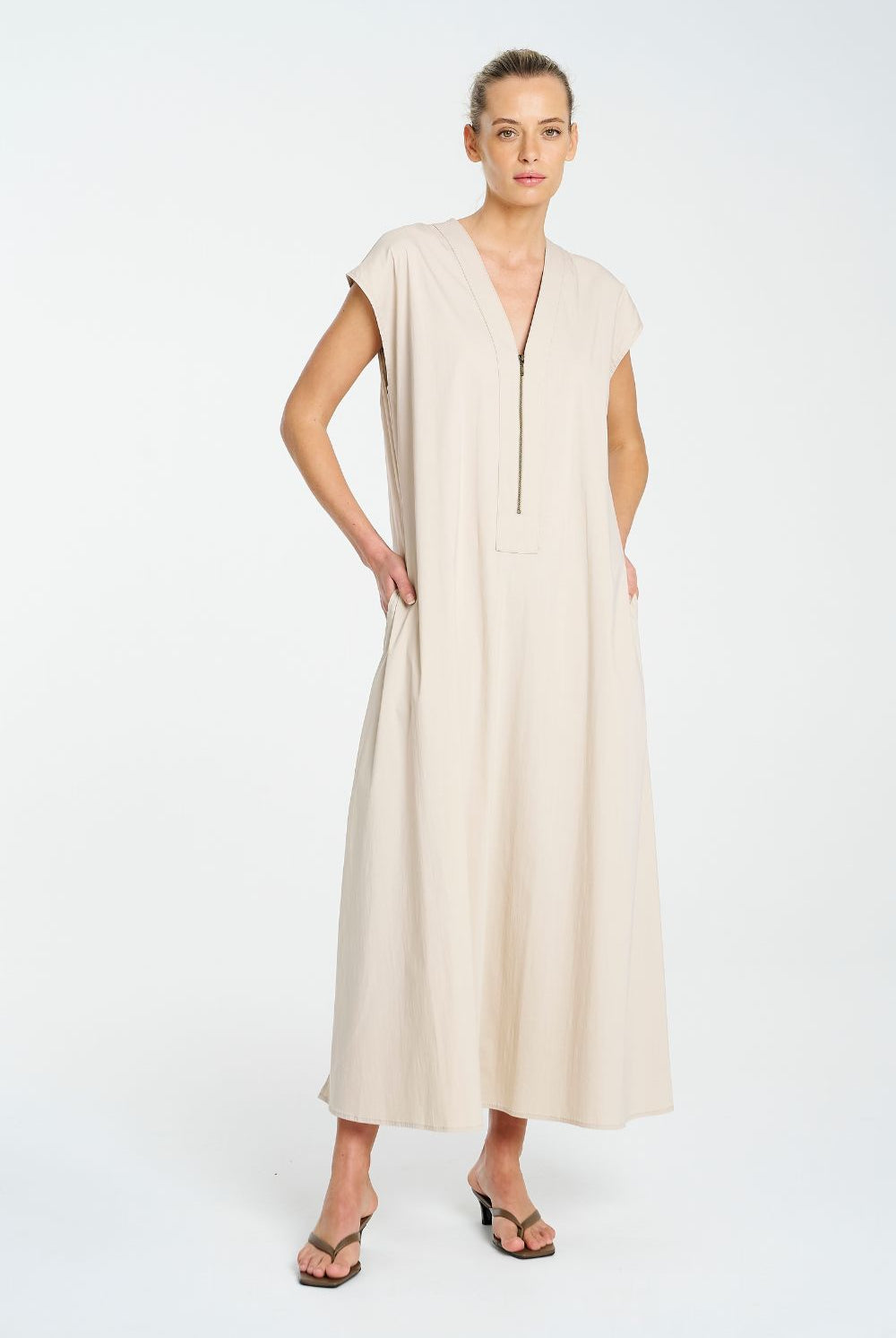 Mela Purdie - Mela Purdie Zip Slice Dress | Biscotti - Dress - Silvermaple Boutique