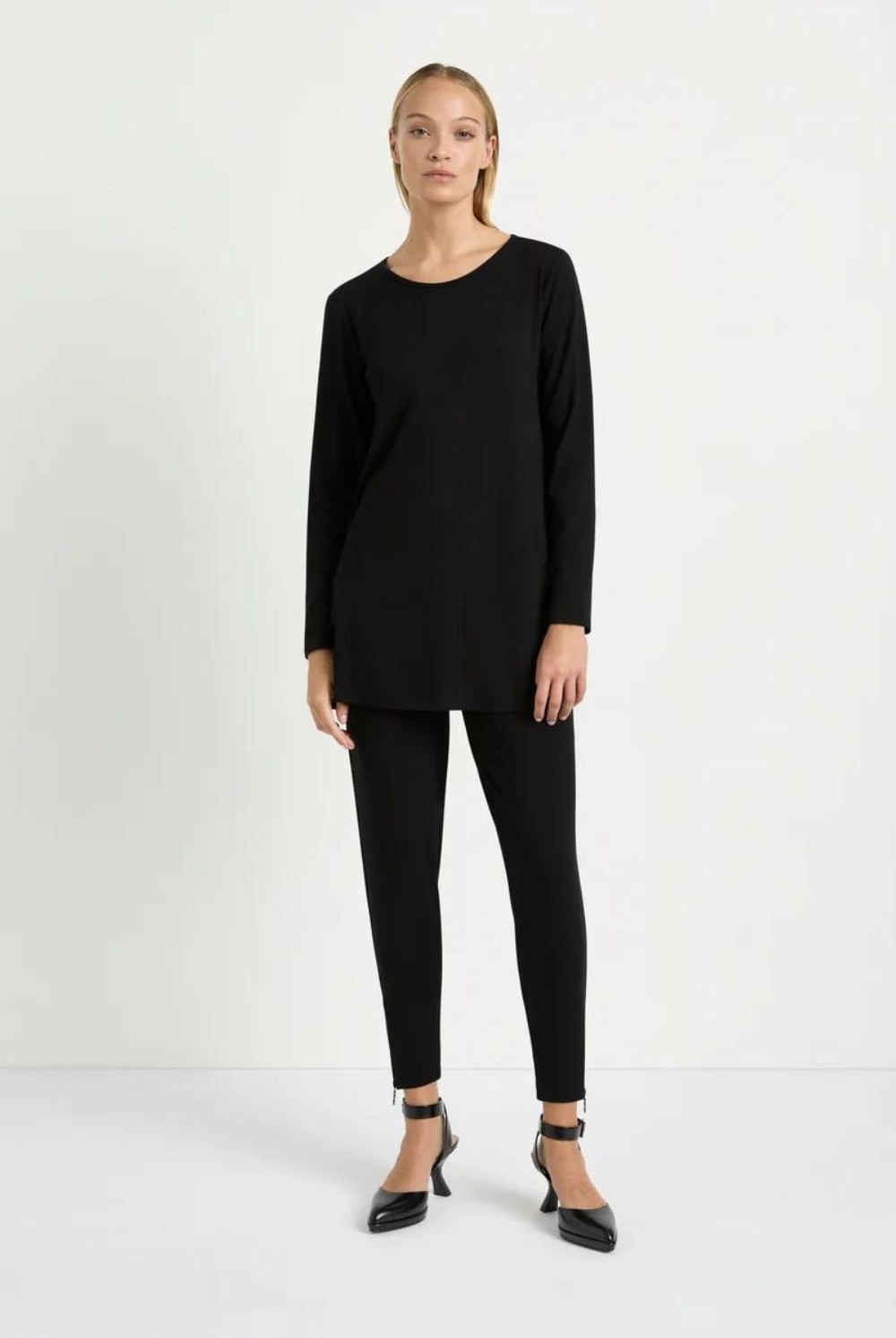 Mela Purdie - Zip Stiletto Pant | Black - Pants - Silvermaple Boutique