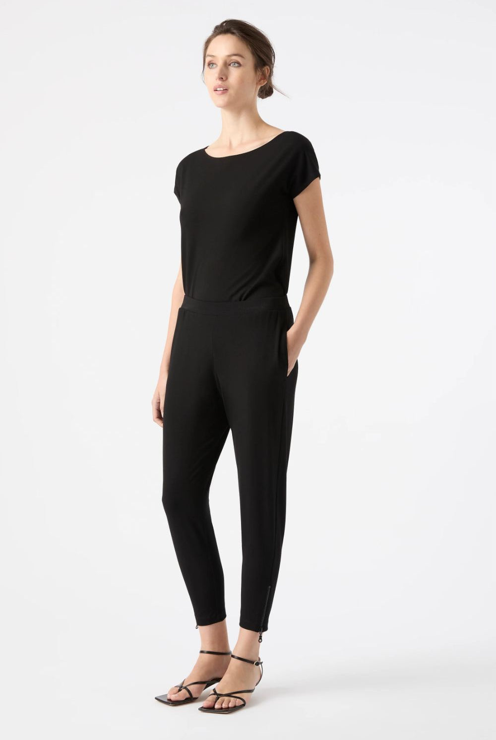 Mela Purdie - Zip Stiletto Pant | Black - Pants - Silvermaple Boutique