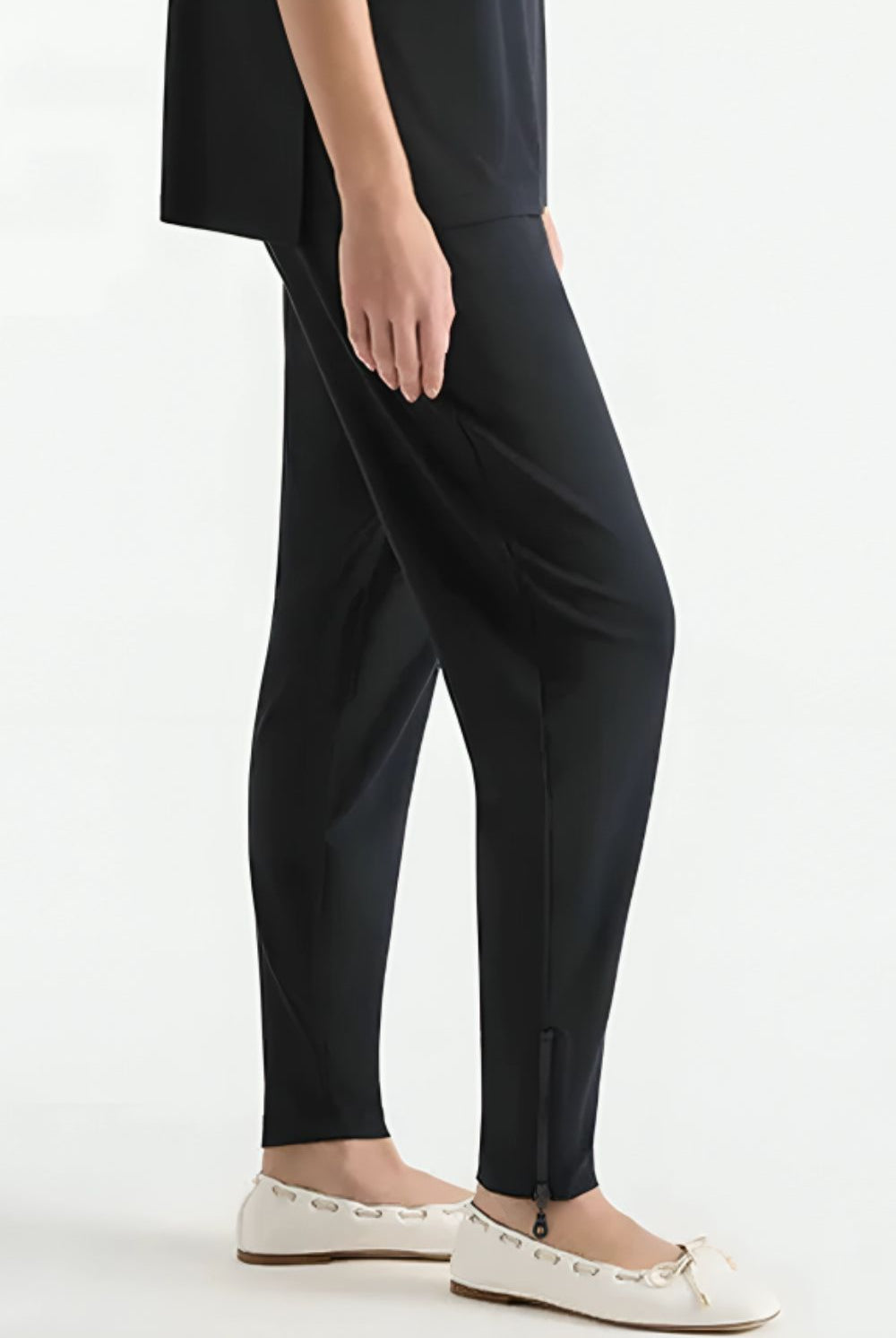 Mela Purdie - Zip Stiletto Pant | Navy - Pants - Silvermaple Boutique