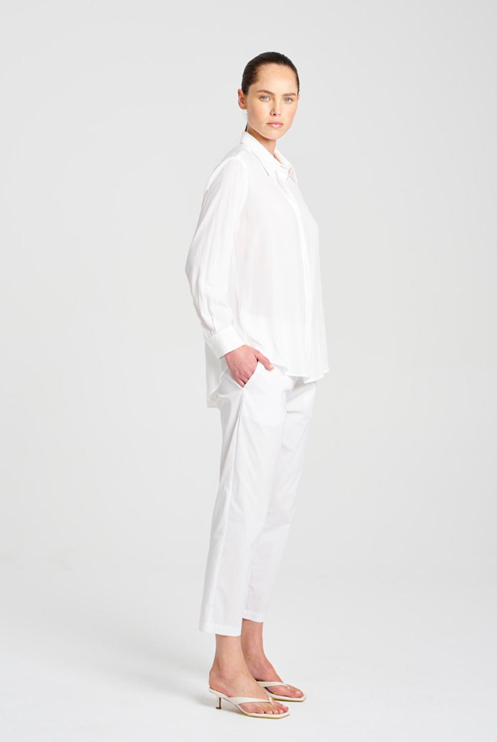 Mela Purdie - Single Pocket Shirt | White - Shirt - Silvermaple Boutique