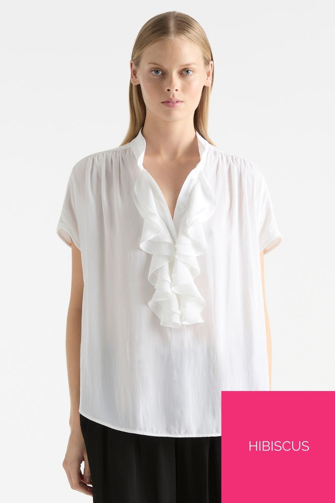Mela Purdie Trellis Shirt | Hibiscus_Silvermaple Boutique