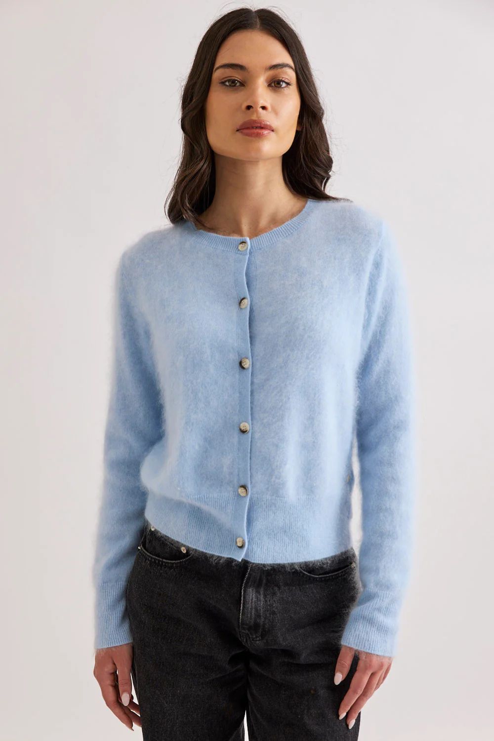 Mia Fratino - Mia Fratino Sierra Cardi | Mid Blue - Cardigan - Silvermaple Boutique