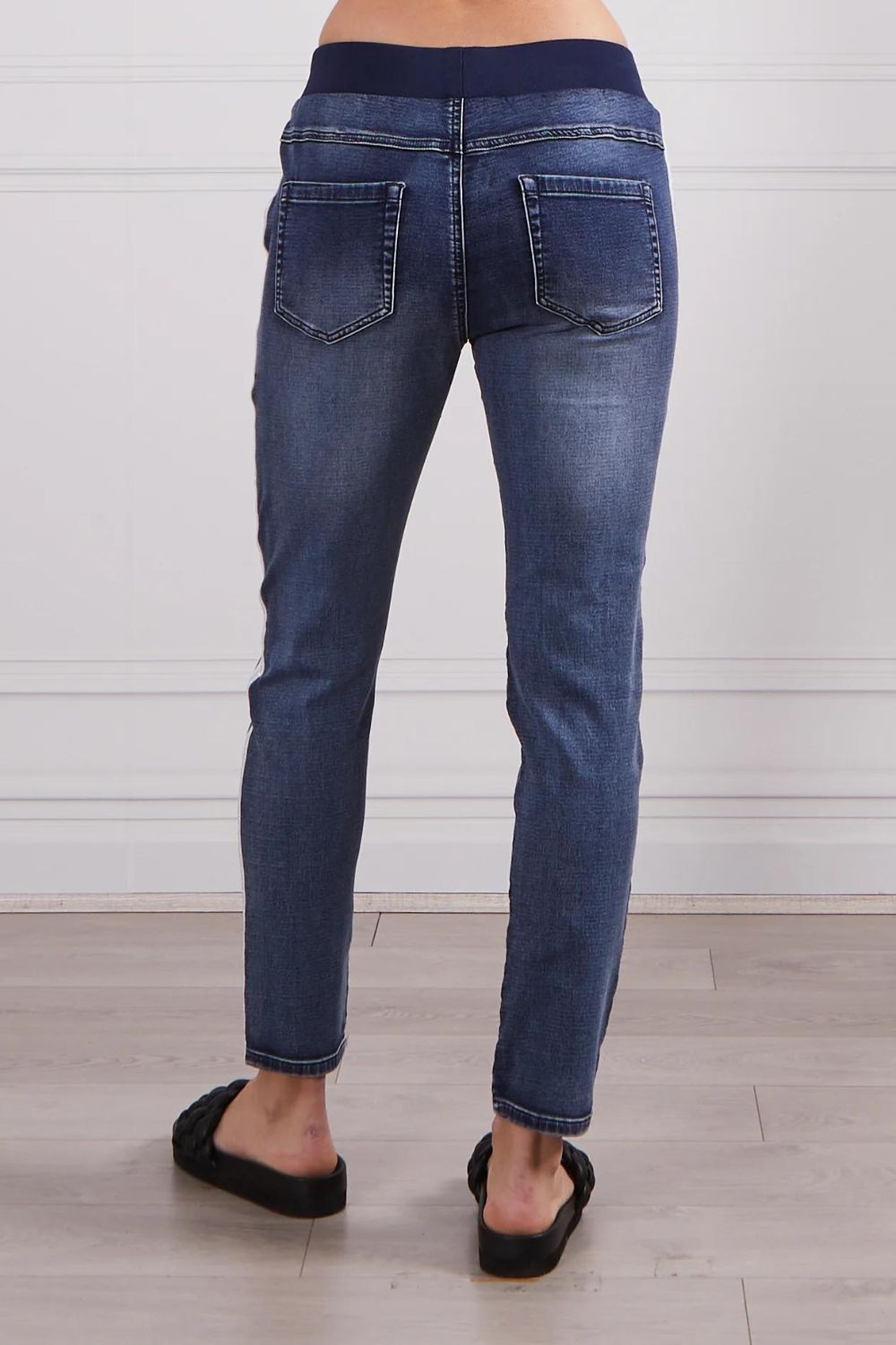 Monaco Jeans - Boston Denim Jogger | Dark Blue Wash - Jogger - Silvermaple Boutique
