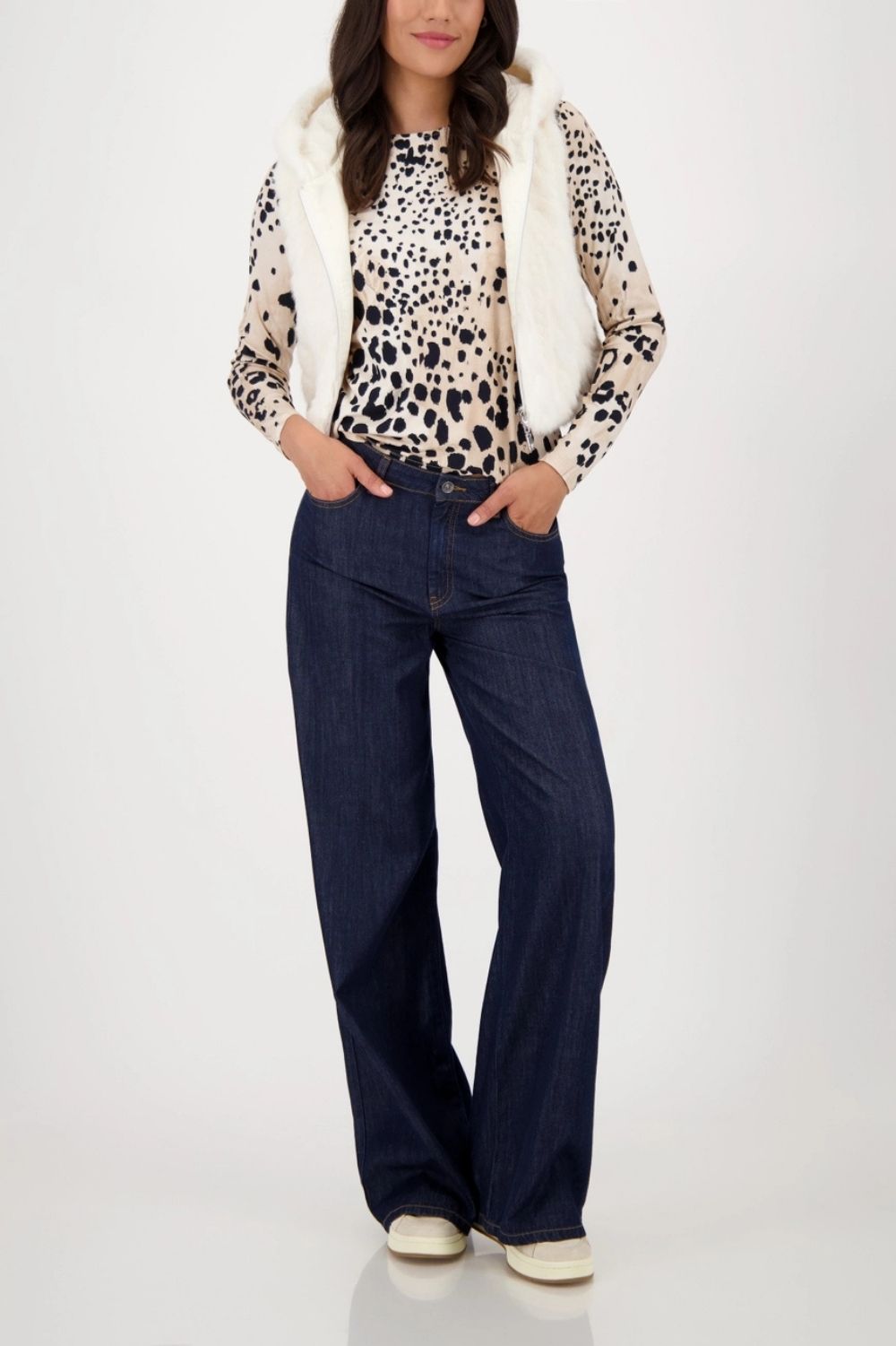 Monari - Monari Leopard Long Sleeve Top | Leopard - Top - Silvermaple Boutique
