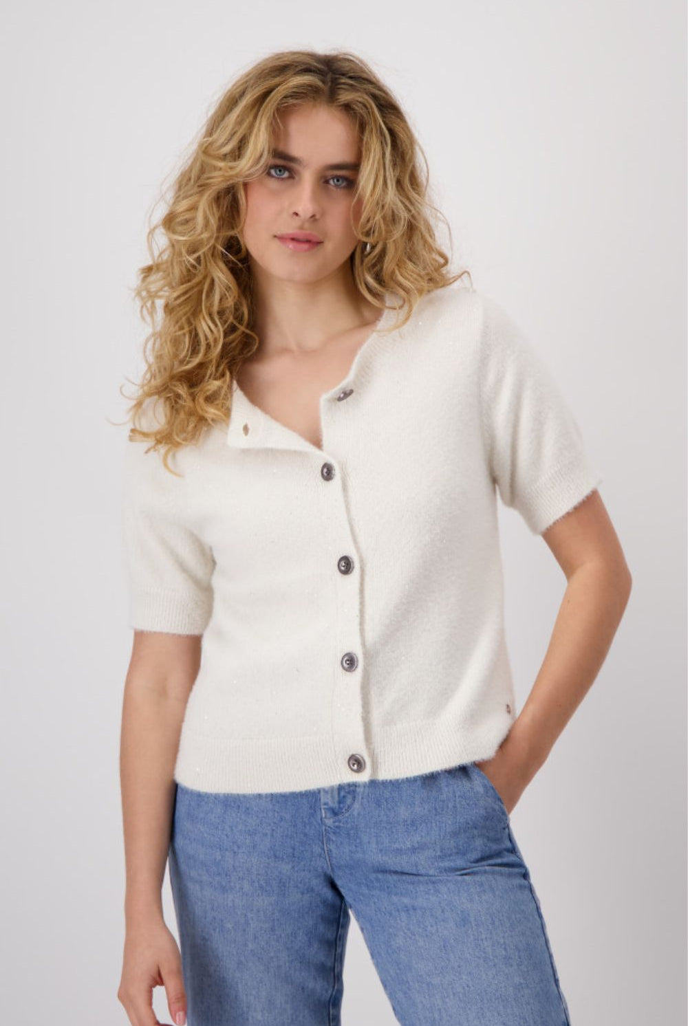 Monari - Plush Cardigan | Cream - Cardigan - Silvermaple Boutique