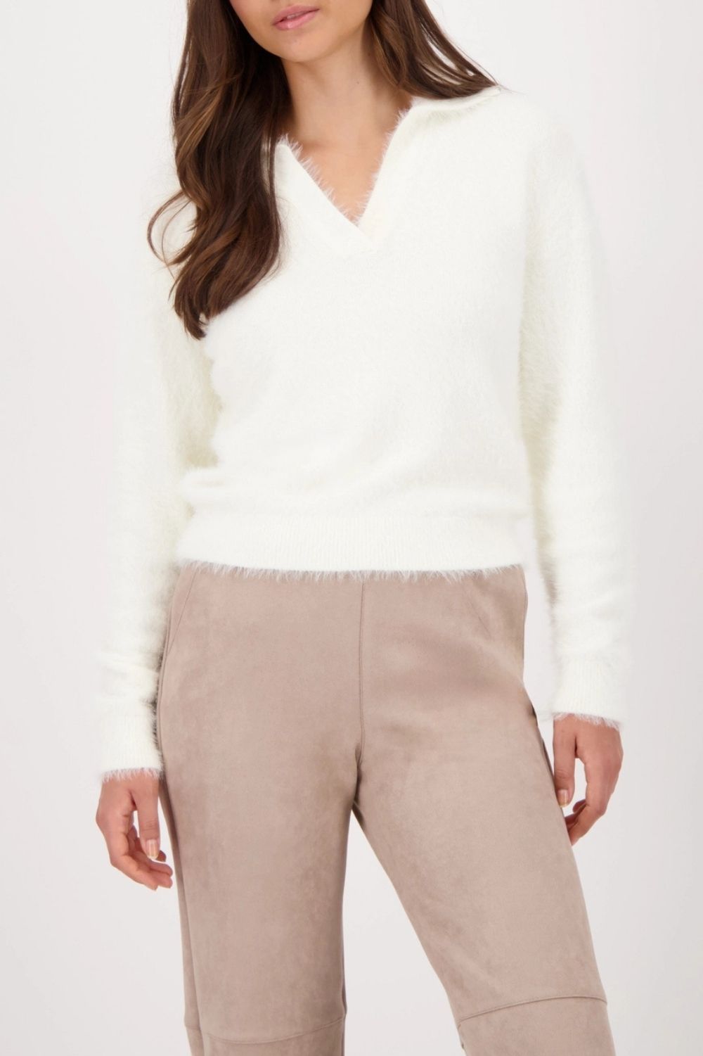 Monari - Monari Plush Polo Sweater | Cashmere - Jumper - Silvermaple Boutique