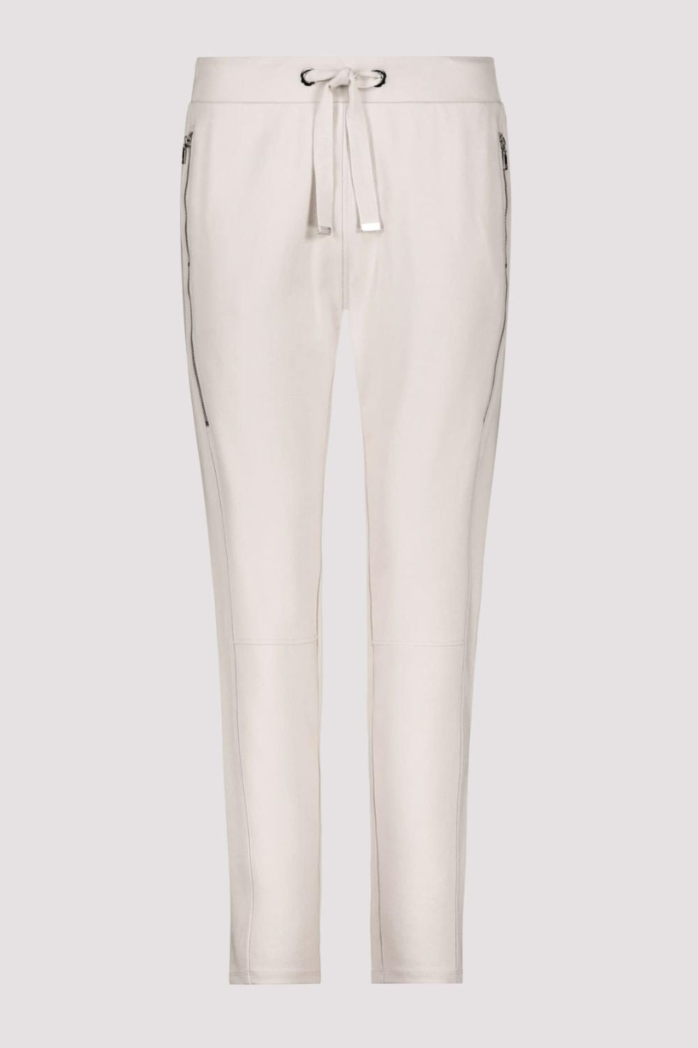 Monari - Skinny Trousers With Zip Pockets | Sandshell - Pants - Silvermaple Boutique