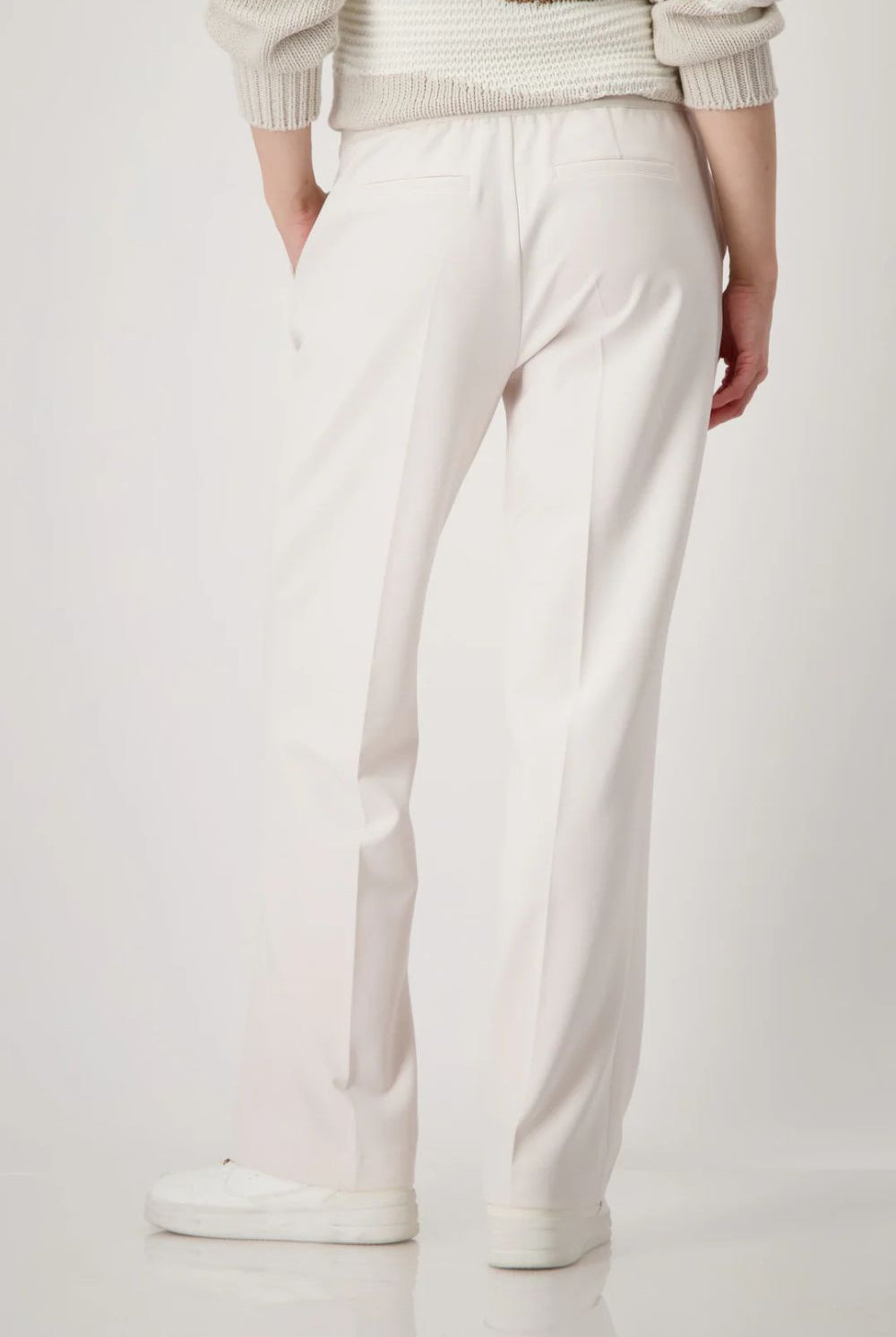 Monari - Straight Leg Trousers | Beige - Pants - Silvermaple Boutique