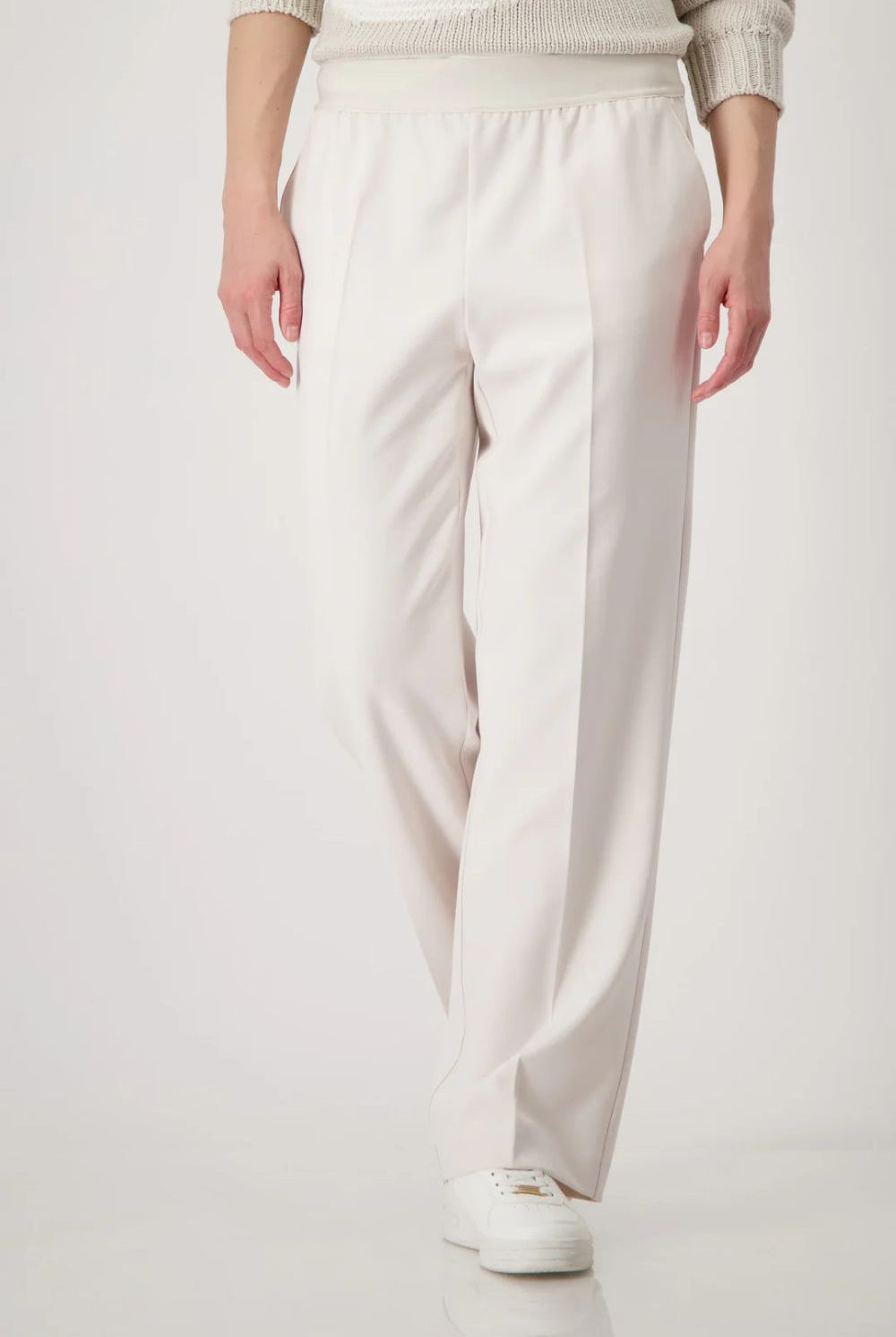Monari - Straight Leg Trousers | Beige - Pants - Silvermaple Boutique