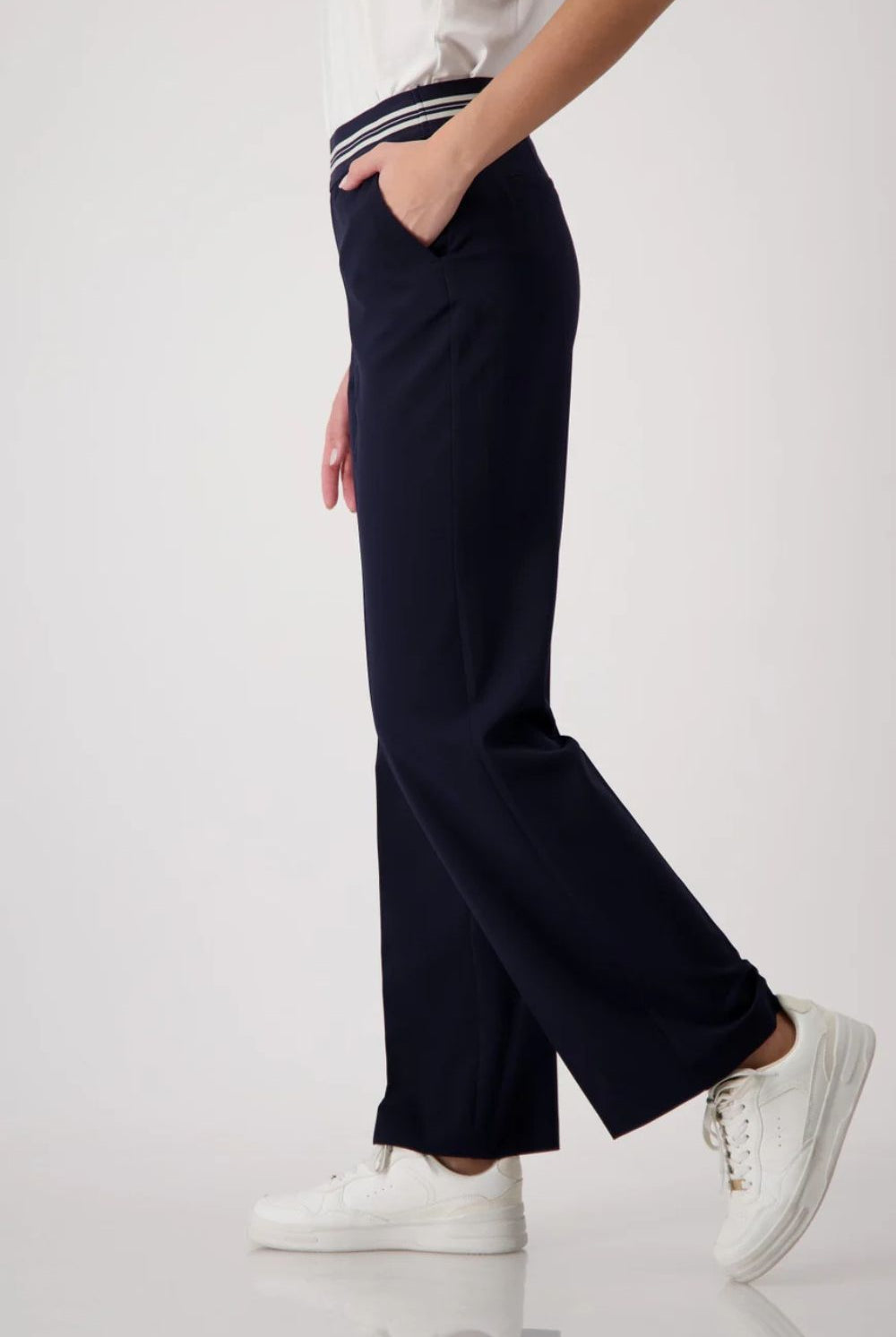 Monari - Straight Leg Trousers | Deep Ocean - Pants - Silvermaple Boutique