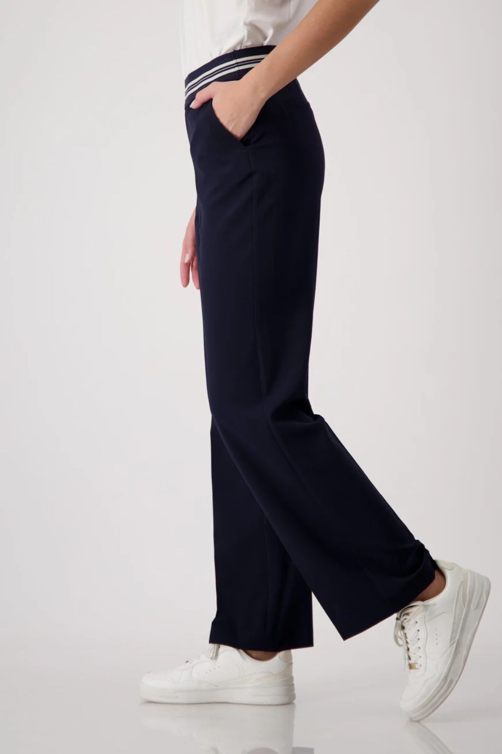 Monari - Straight Leg Trousers | Deep Ocean - Pants - Silvermaple Boutique