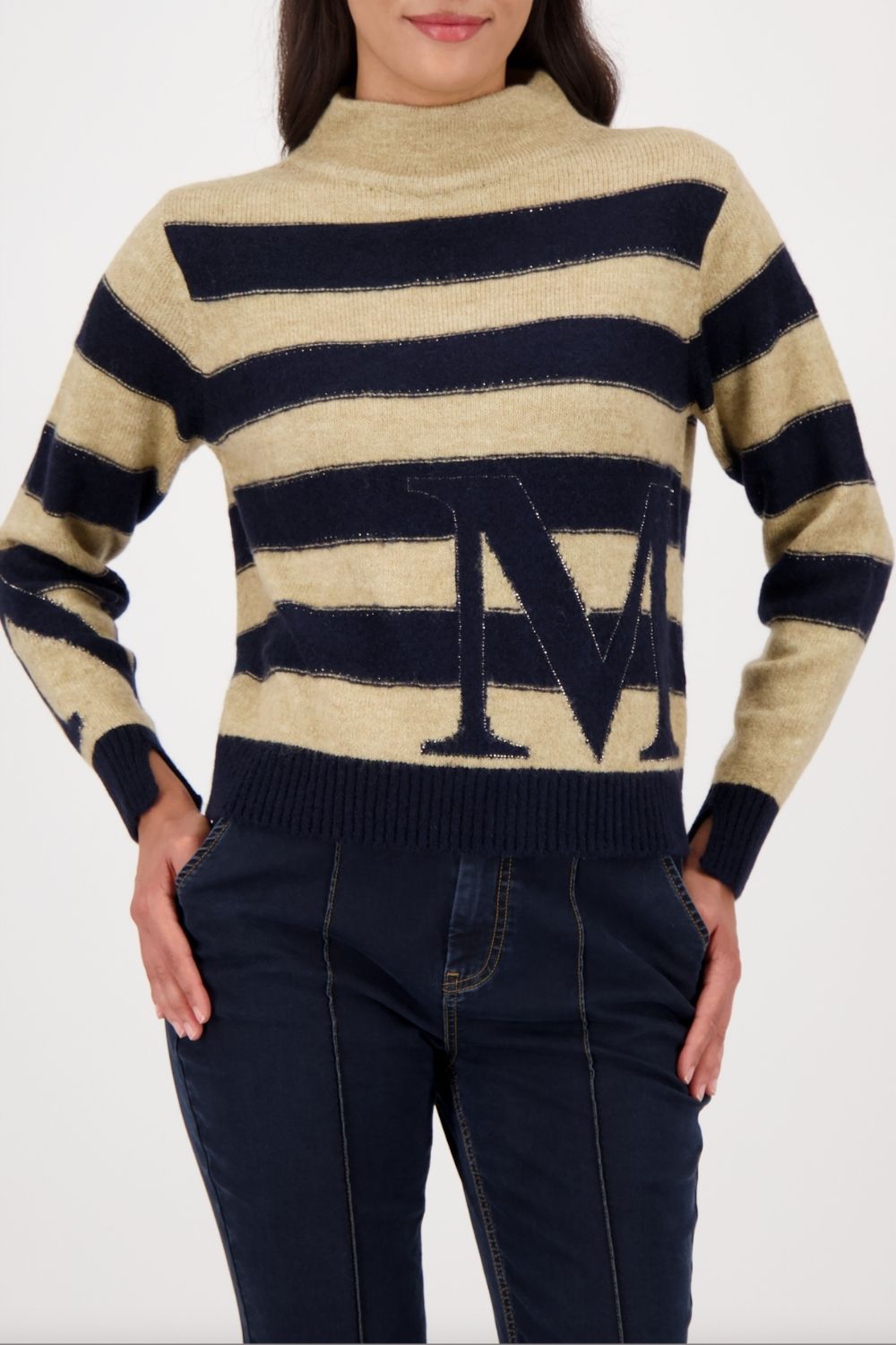 Monari - Monari Striped Jumper | Night Sky Stripe - Jumper - Silvermaple Boutique