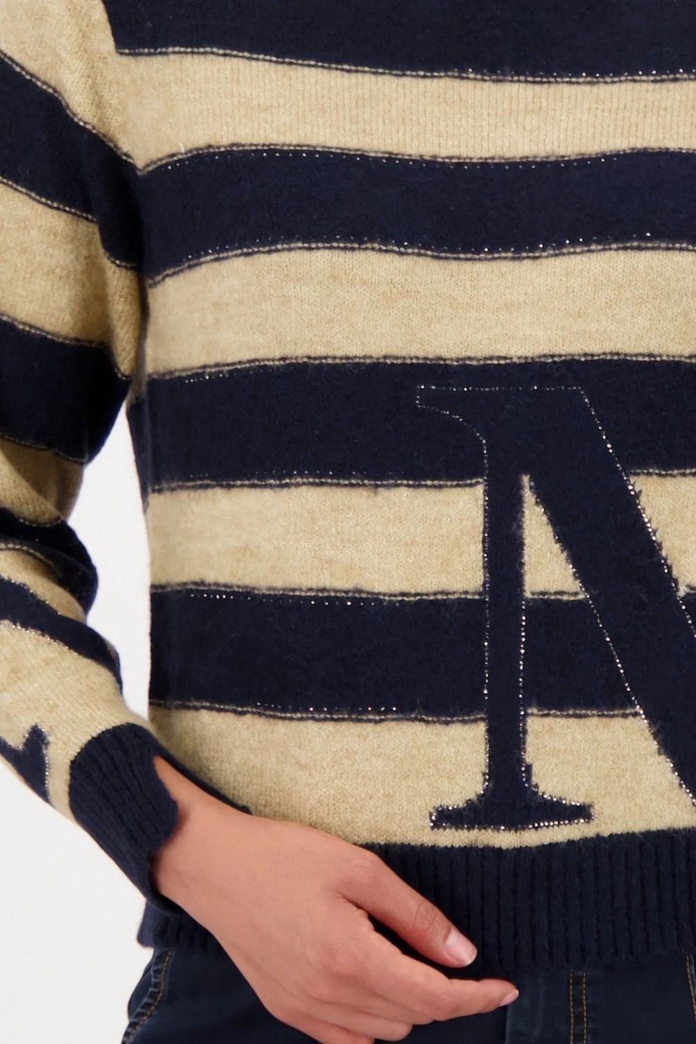 Monari - Monari Striped Jumper | Night Sky Stripe - Jumper - Silvermaple Boutique