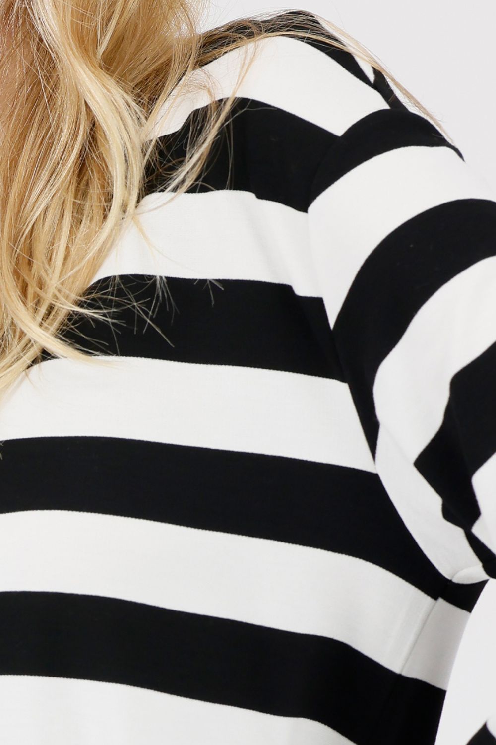 Monari - Monari Striped Sweater | Black/White Stripe - Jumper - Silvermaple Boutique