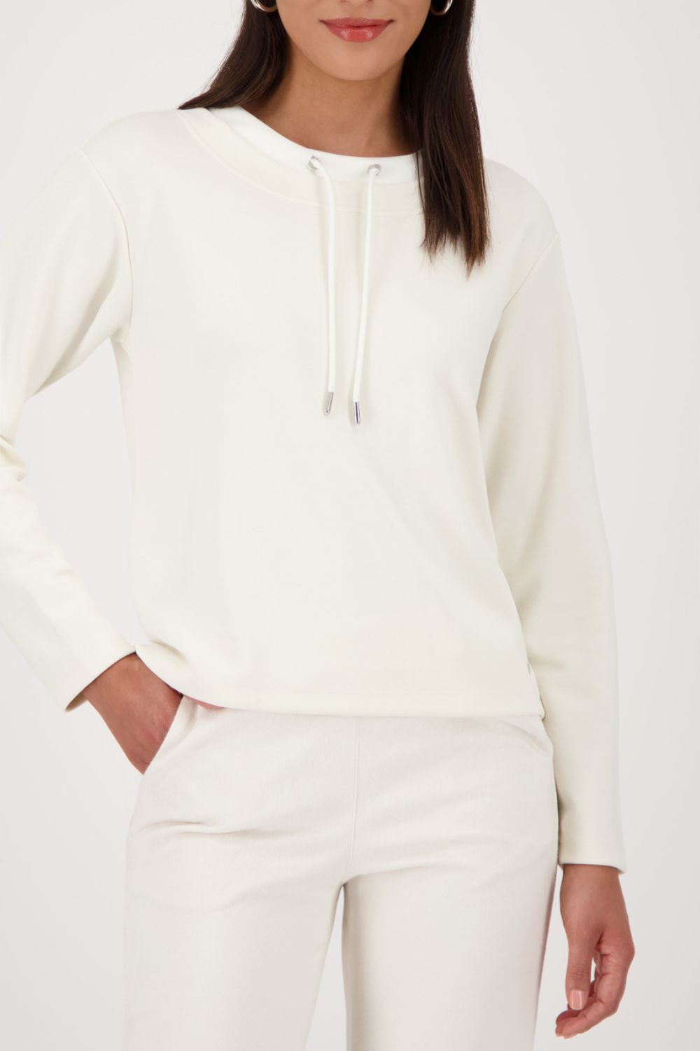 Monari - Monari Sweatshirt With Decorative Detail | Cashmere - Jumper - Silvermaple Boutique