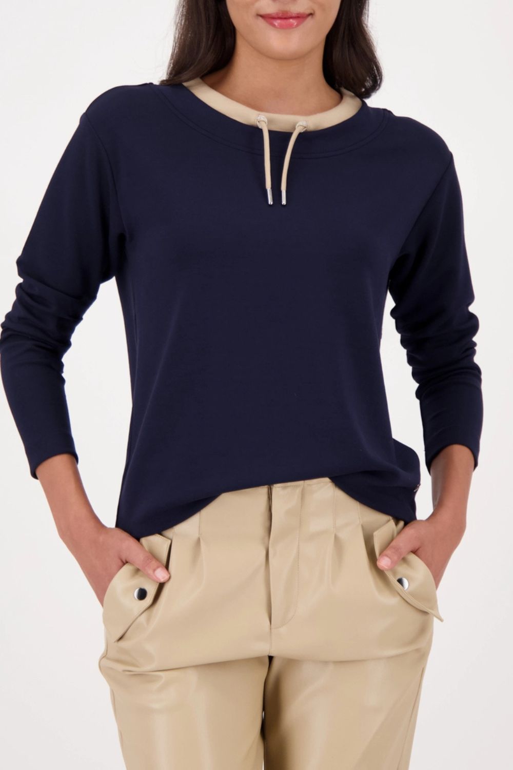 Monari - Monari Sweatshirt With Decorative Detail | Night Sky - Jumper - Silvermaple Boutique