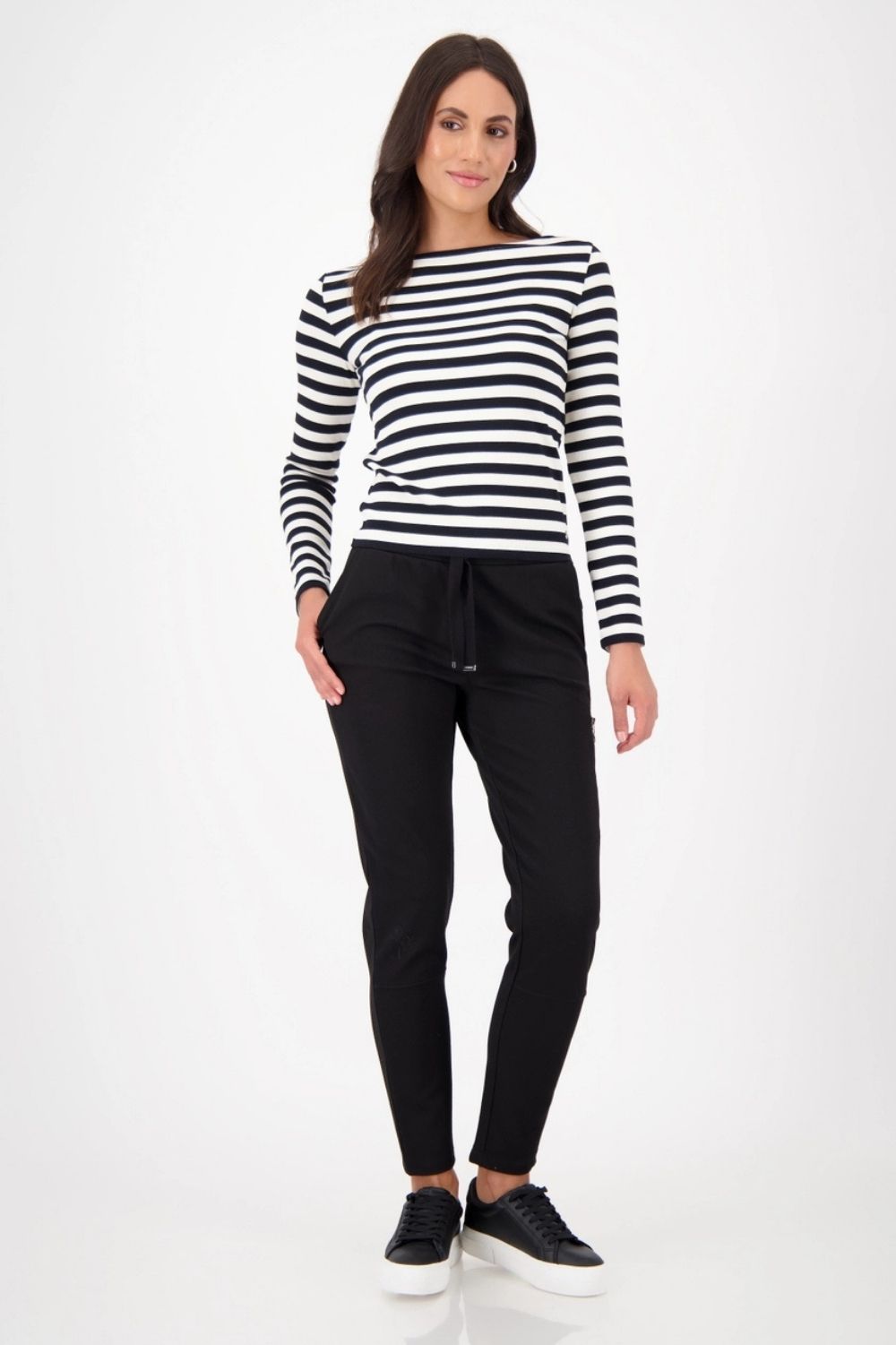 Monari - Monari Zip Joggers | Black - Pants - Silvermaple Boutique