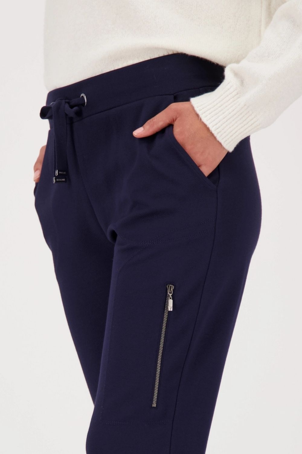 Monari - Monari Zip Joggers | Night Sky - Pants - Silvermaple Boutique