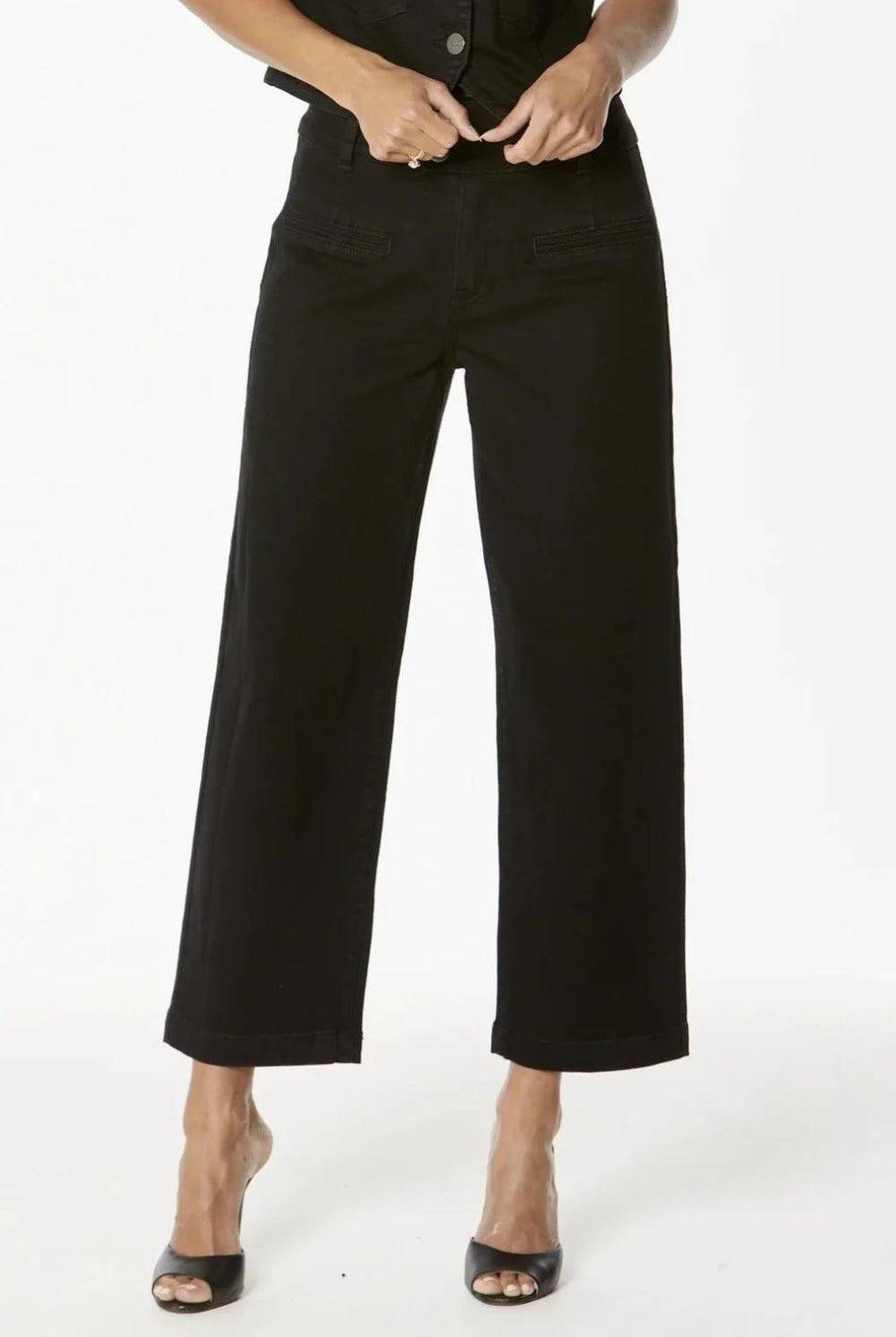 New London Jeans - Christow Crop Jean | Black - Jeans - Silvermaple Boutique