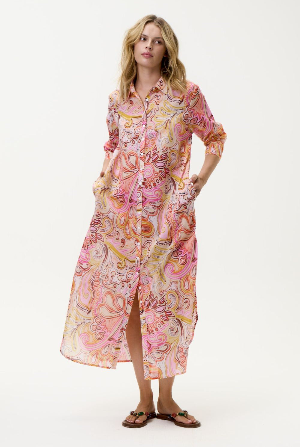 Oneseason - Oneseason Daisy Dress | Muscat Multi Swirl - Dress - Silvermaple Boutique