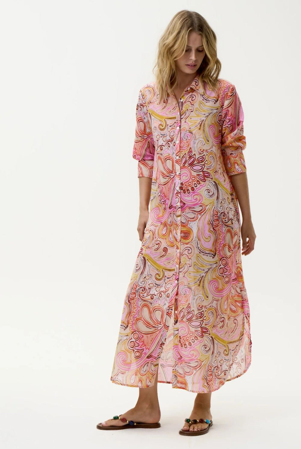 Oneseason - Oneseason Daisy Dress | Muscat Multi Swirl - Dress - Silvermaple Boutique