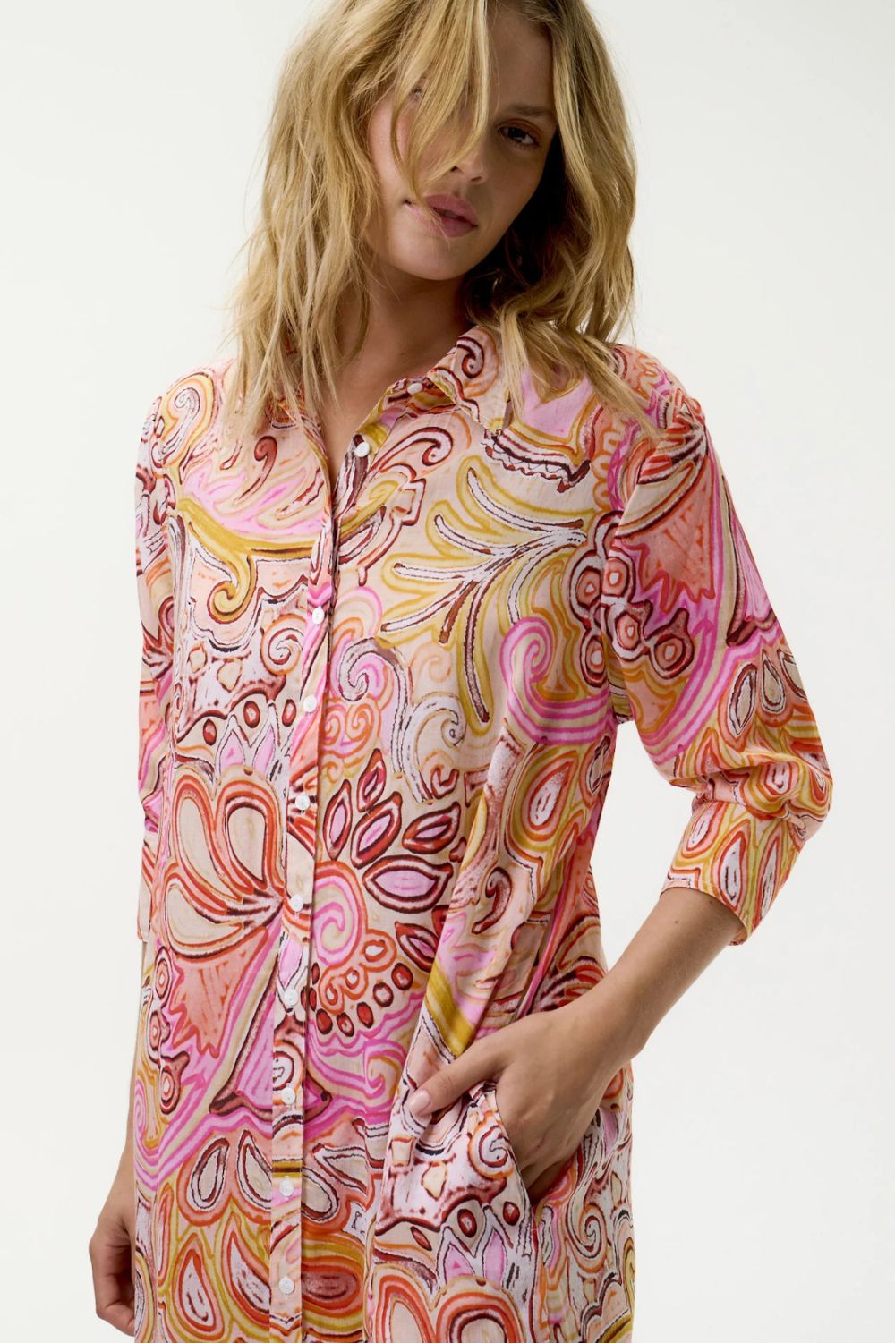 Oneseason - Oneseason Daisy Dress | Muscat Multi Swirl - Dress - Silvermaple Boutique