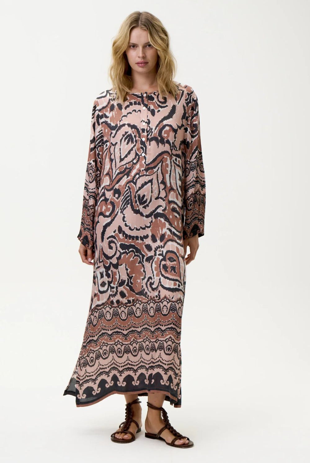 Oneseason - Oneseason Llew Maxi Dress | Valencia Mocha - Dress - Silvermaple Boutique