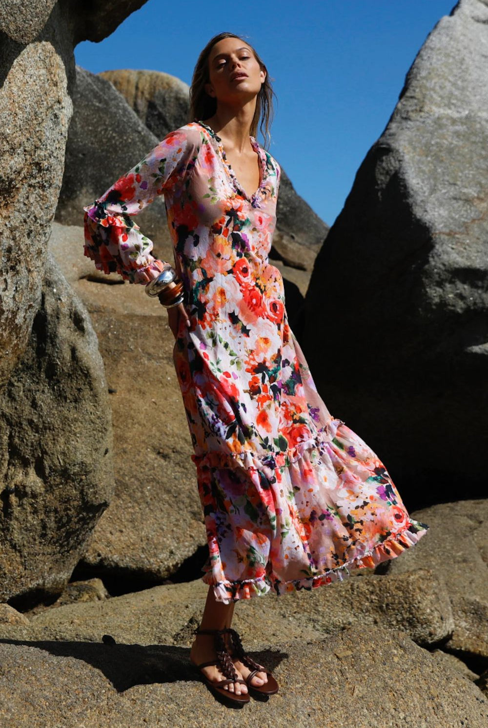 Oneseason - Oneseason Long Indi Dress | Soller - Dress - Silvermaple Boutique