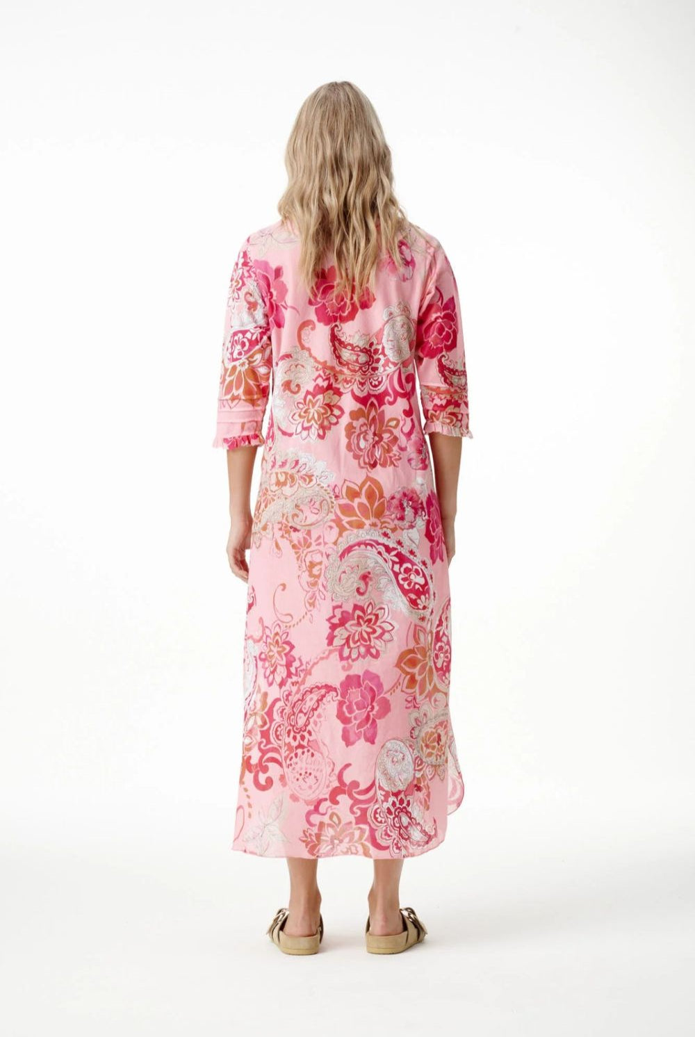 Oneseason - Oneseason Long Poppy Dress | Rose Paisley - Dress - Silvermaple Boutique