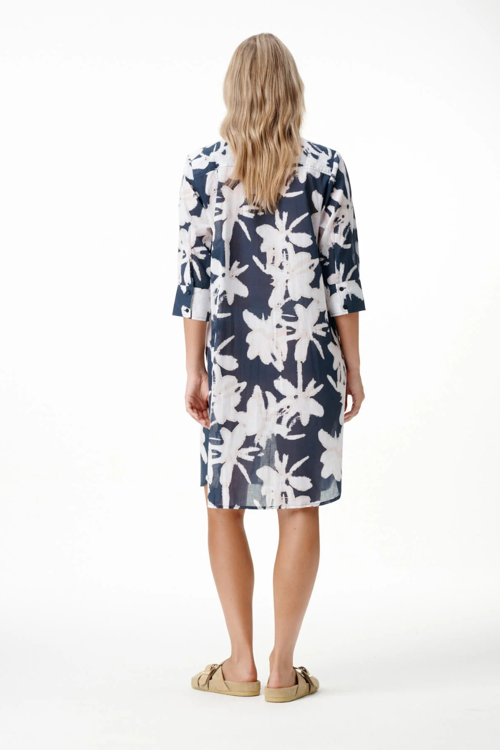 Oneseason - Oneseason Middy Daisy Dress | Indigo Leaf - Dress - Silvermaple Boutique