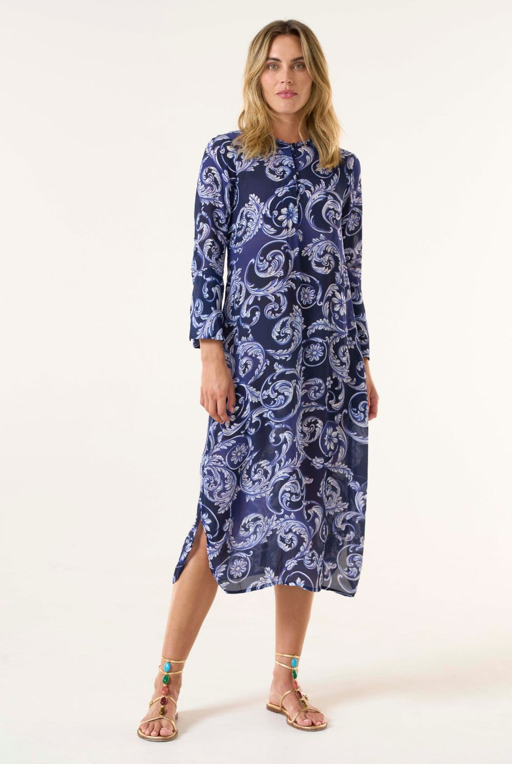 Oneseason - Long Genie Dress | Beco Navy - Dress - Silvermaple Boutique