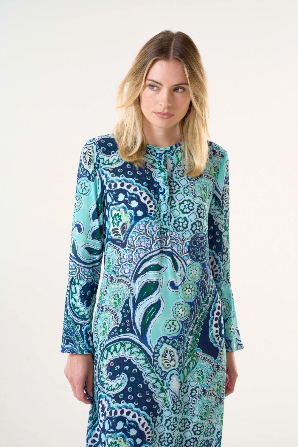 Oneseason - Long Genie Dress | Brazil Blue - Dress - Silvermaple Boutique